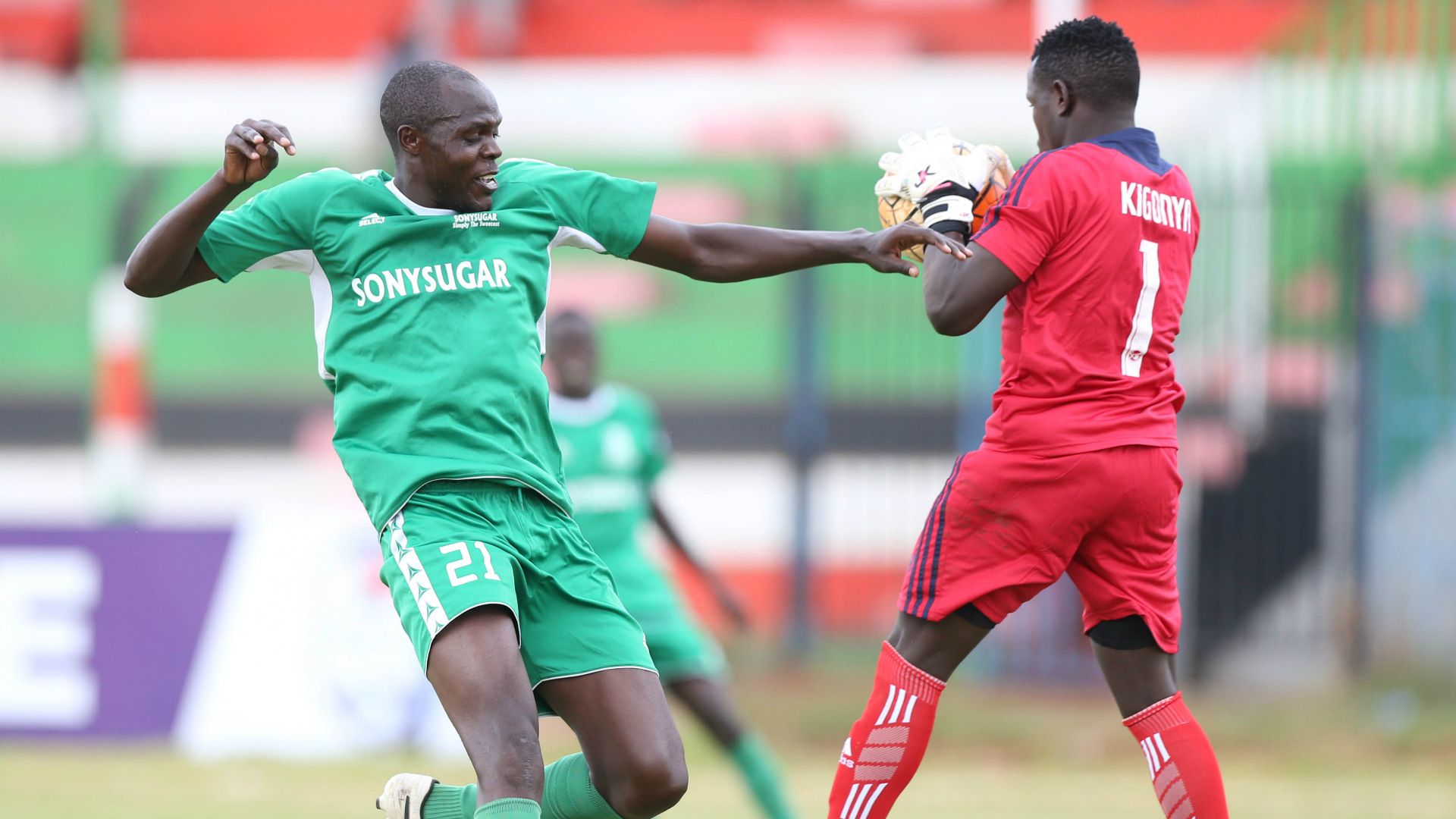 Sony Sugar striker George Abege.