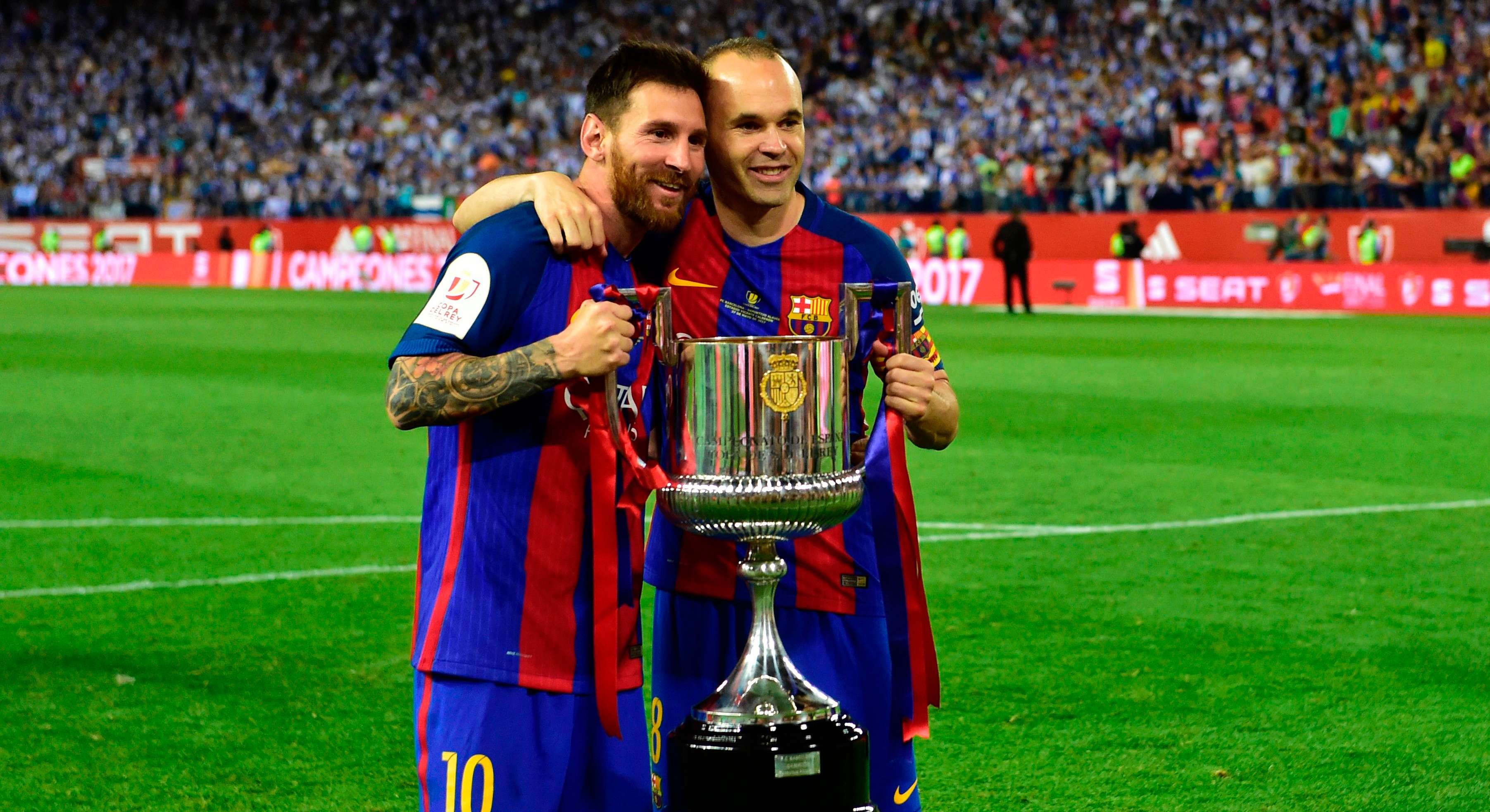 Lionel Messi Andres Iniesta Barcelona Copa del Rey