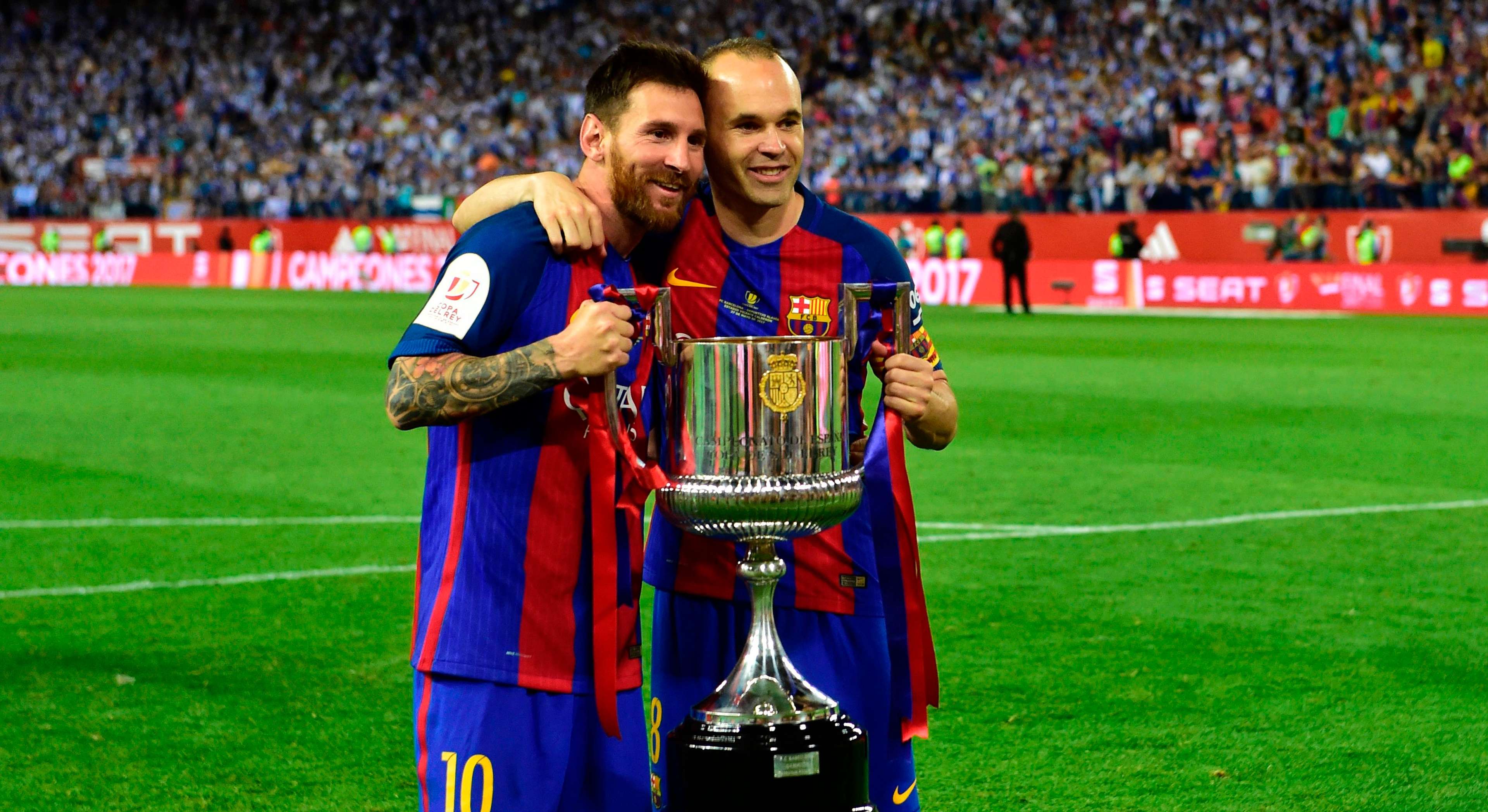 Lionel Messi Andres Iniesta Barcelona Copa del Rey