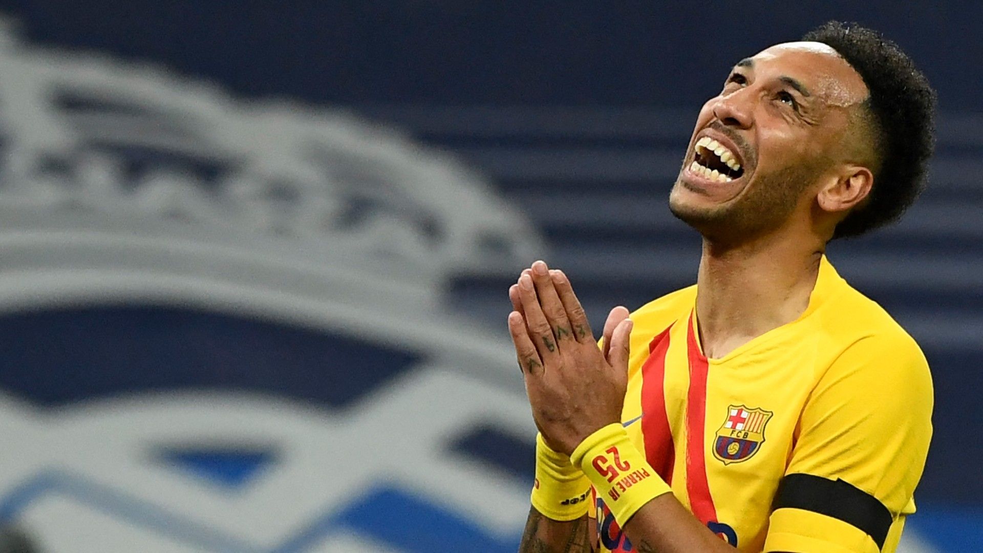 Pierre-Emerick Aubameyang Real Madrid vs Barcelona La Liga Clasico 2021-22