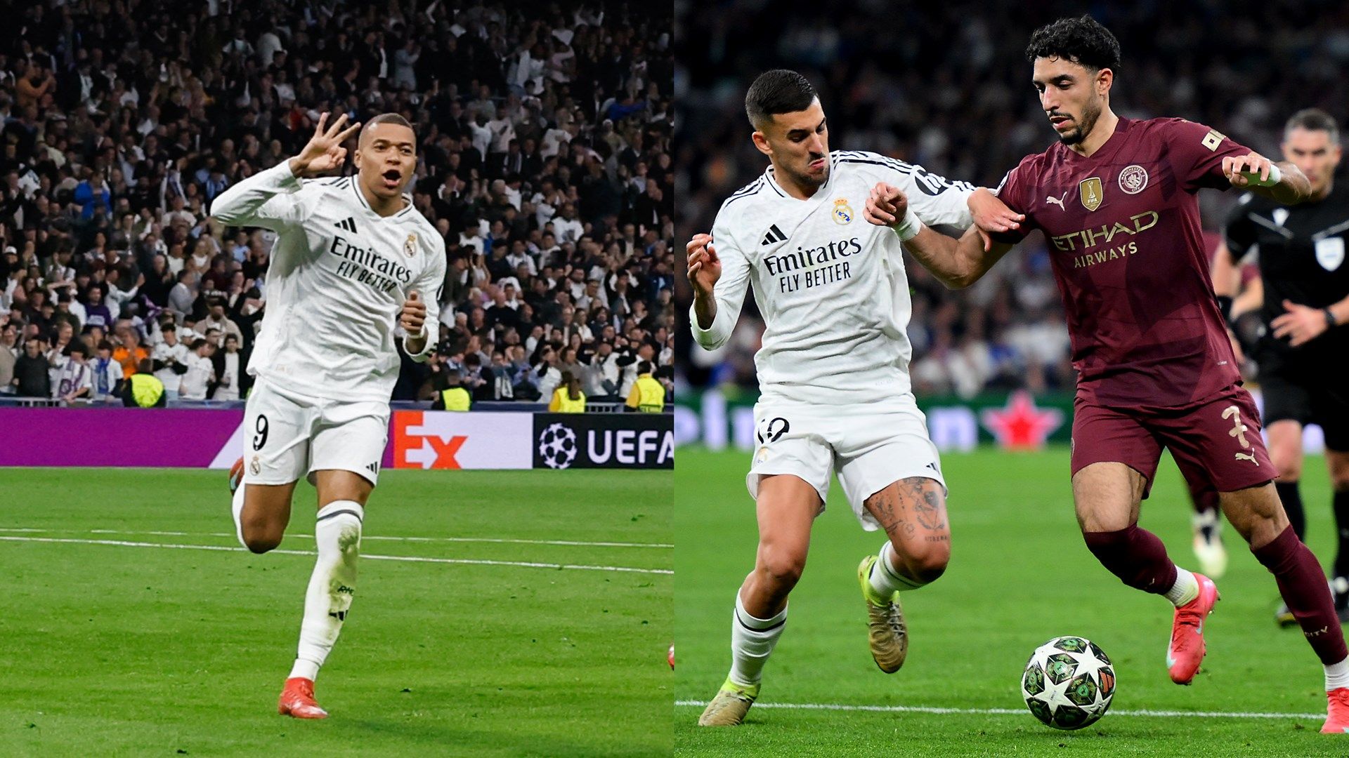 Omar Marmoush Man City Kylian Mbappe Real Madrid UCL 2024-2025