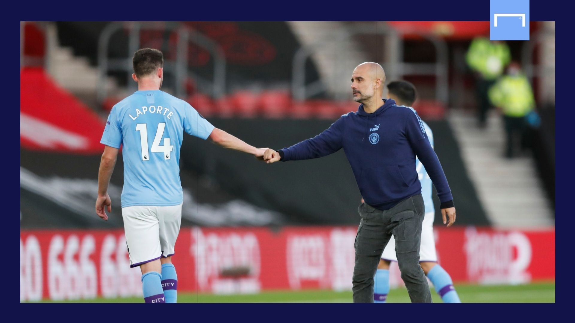 Aymeric Laporte Pep Guardiola Manchester City GFX