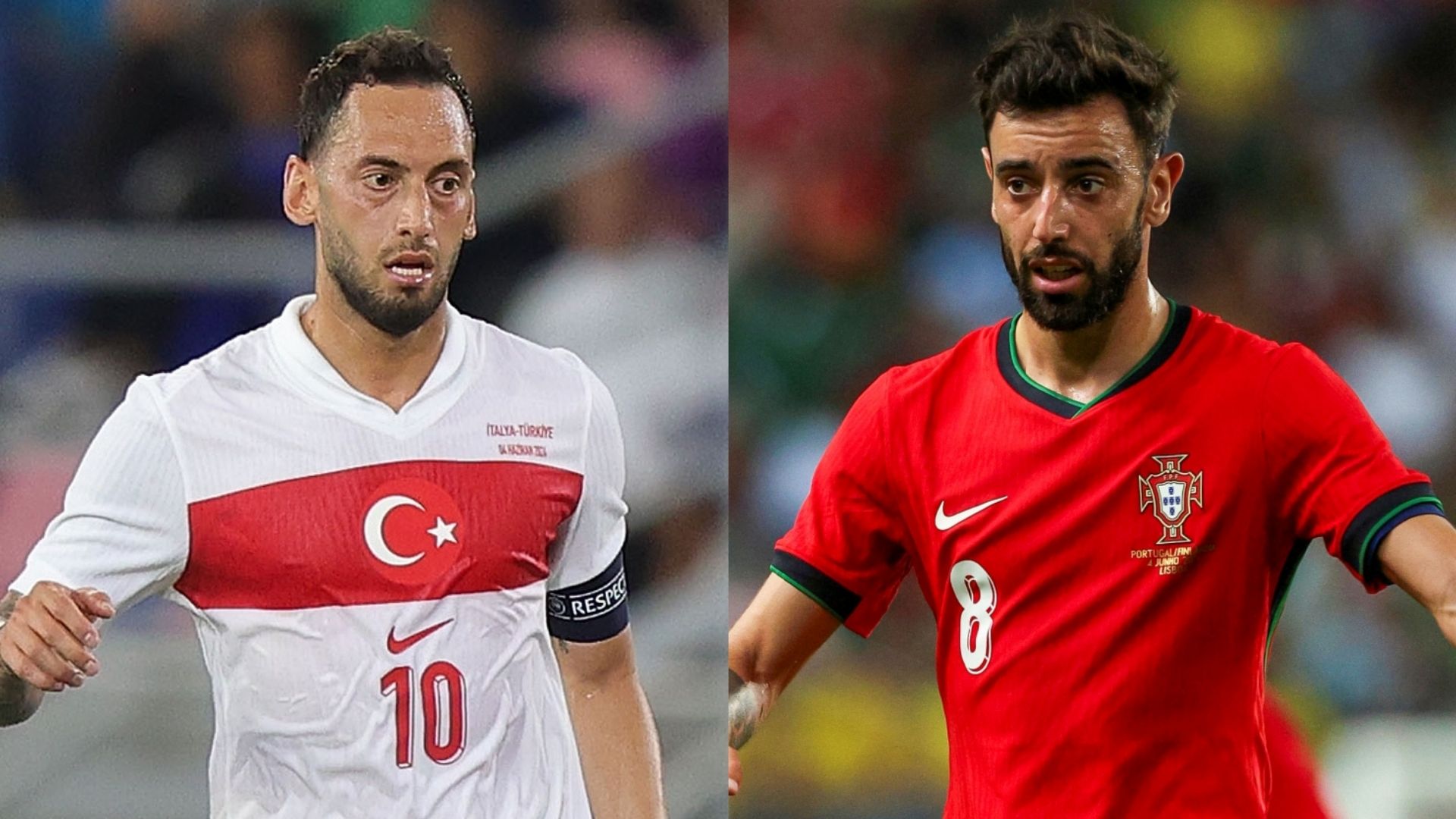 Hakan Calhanoglu Turkiye Bruno Fernandes Portugal
