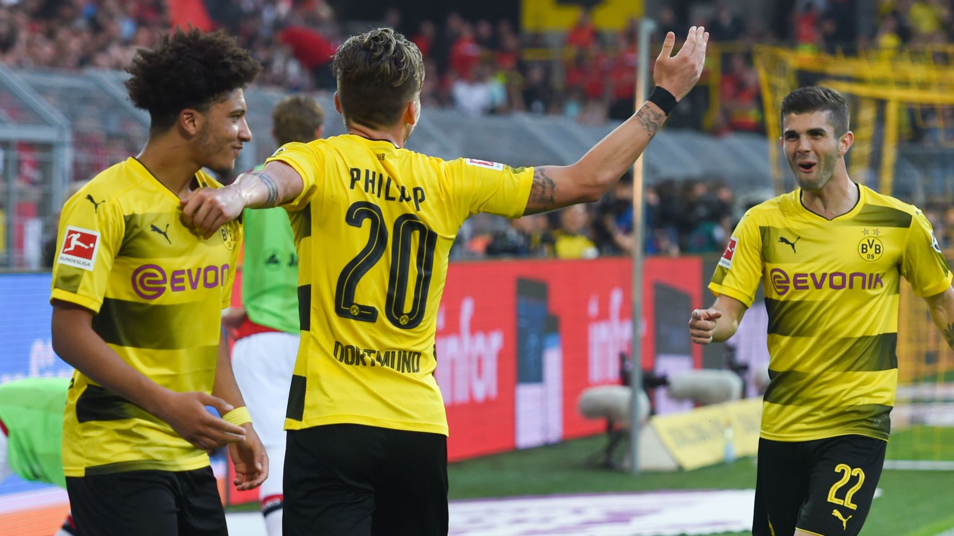 Jadon Sancho Christian Pulisic Dortmund