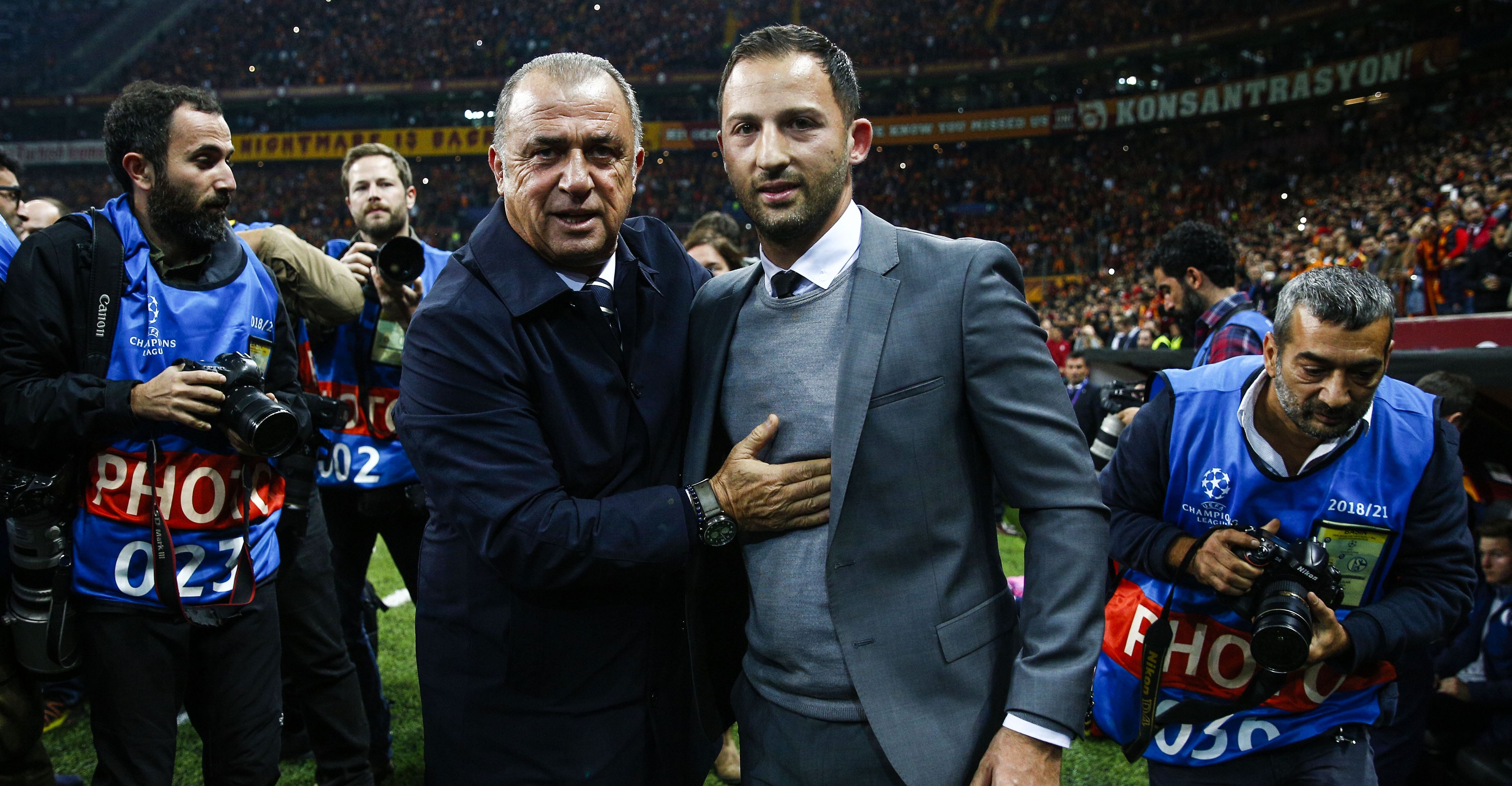 Fatih Terim Domenico Tedesco Galatasaray Schalke 04 Champions League 10/24/18