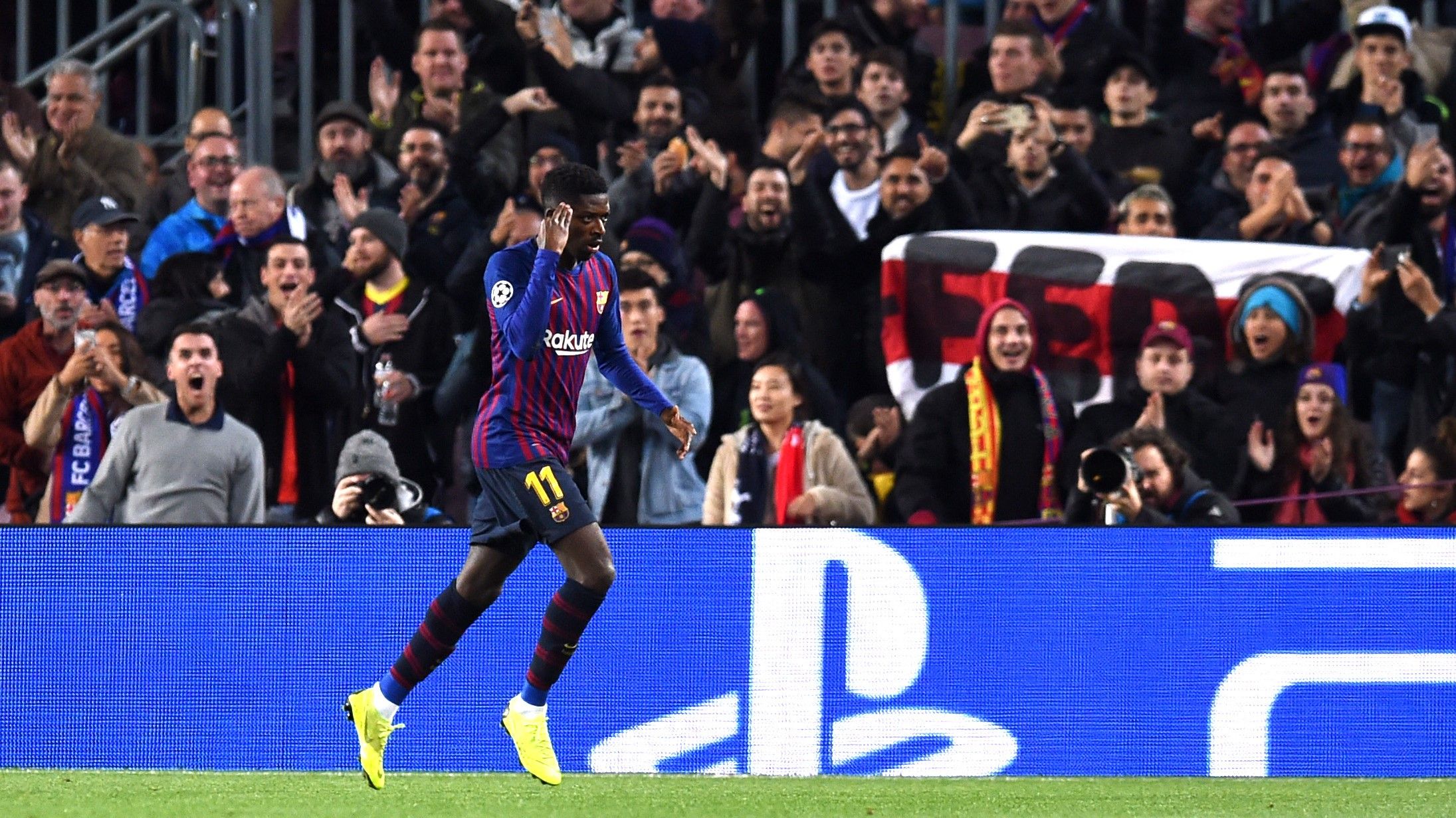 Ousmane Dembele Barcelona Tottenham UCL 11122018
