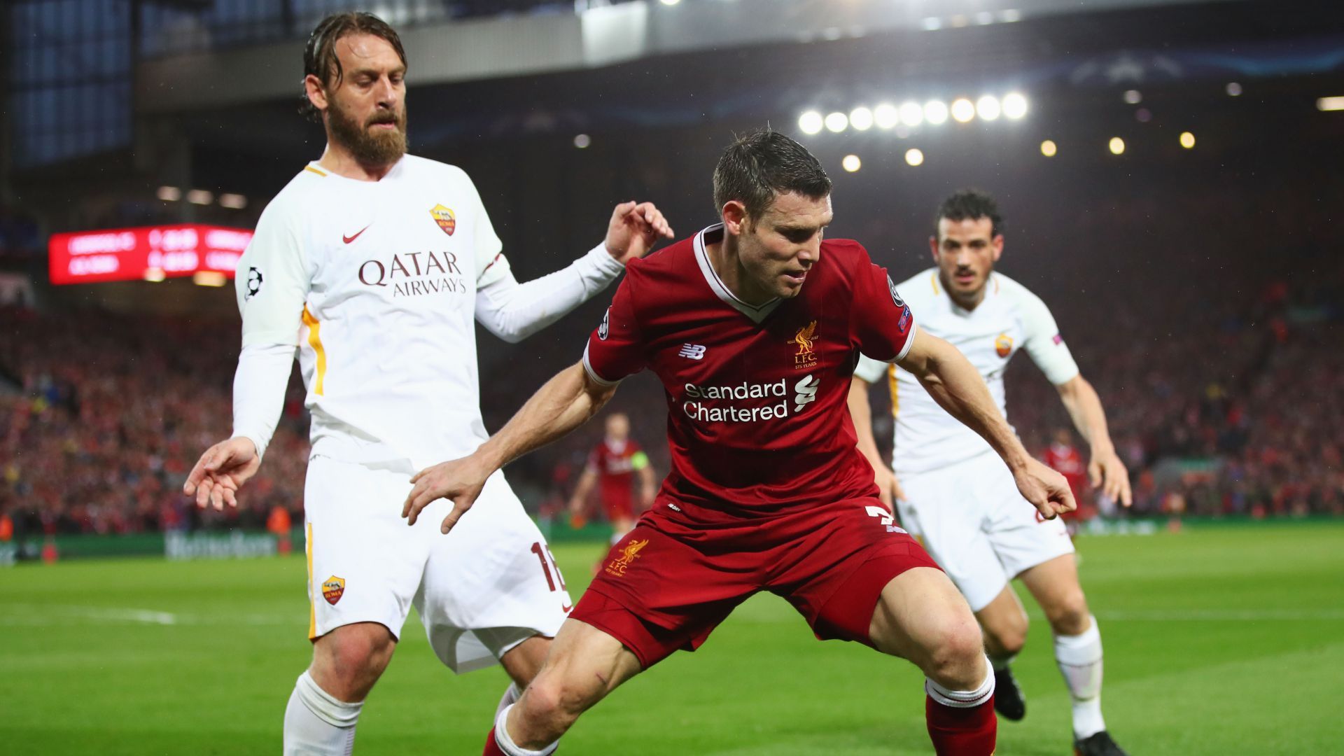 James Milner Daniele De Rossi Liverpool Roma
