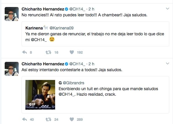Chicharito tuits