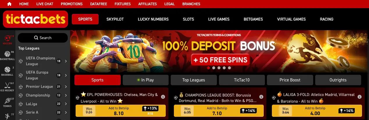 TicTac Bets Sports