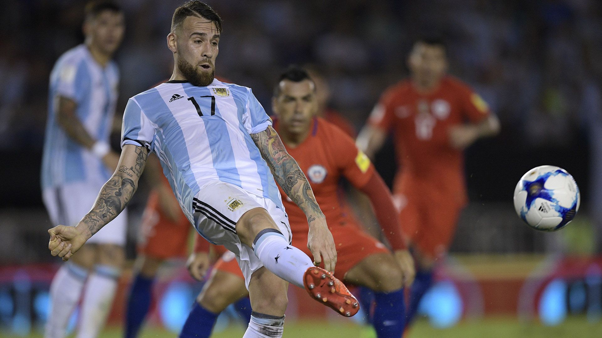 Otamendi Argentina Chile Eliminatorias 23032017