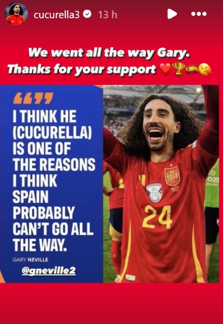 Cucurella Instagram