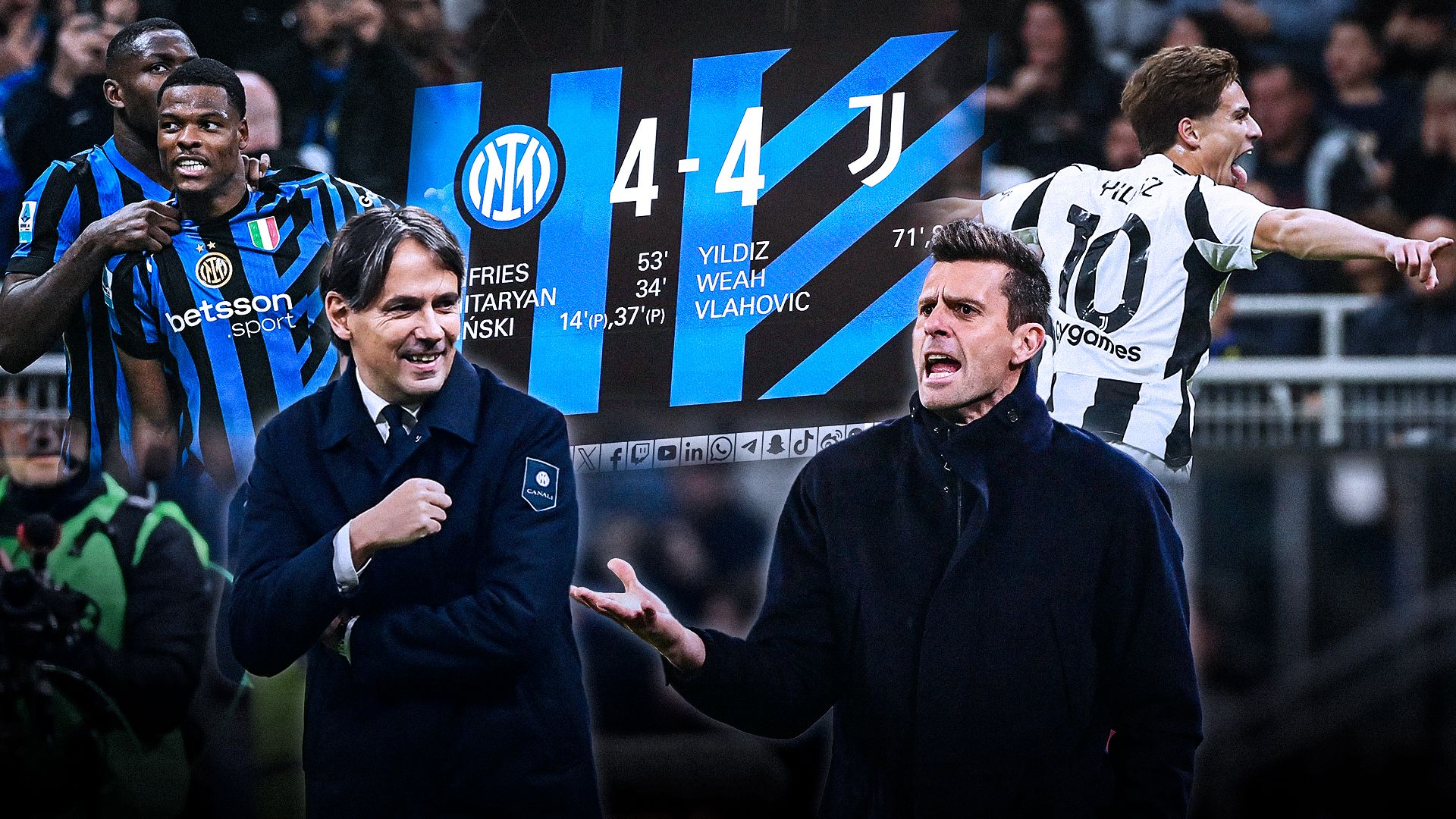 Inter Juventus 4-4 GFX