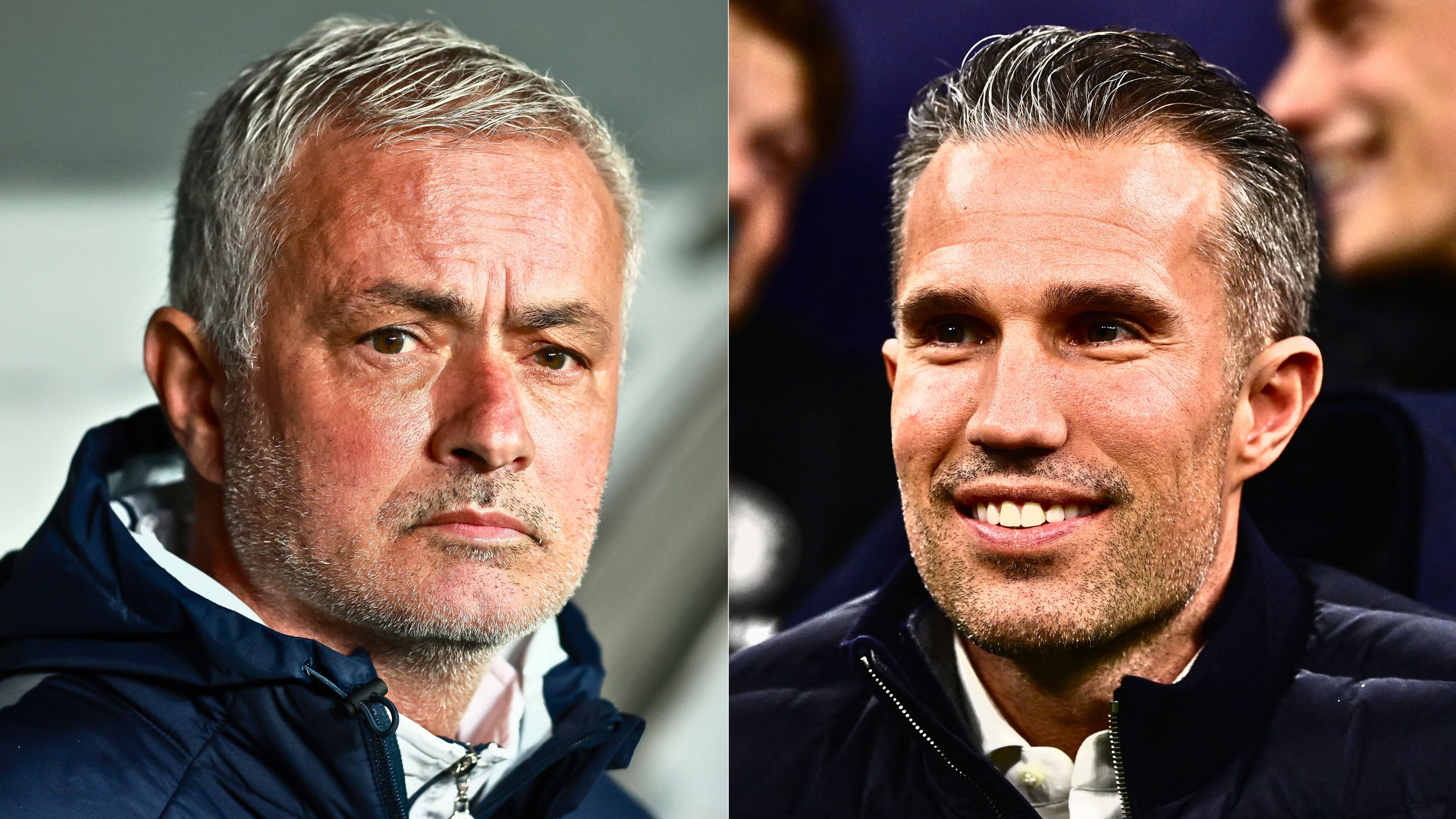 Jose Mourinho Robin van Persie Fenerbahce v Feyenoord