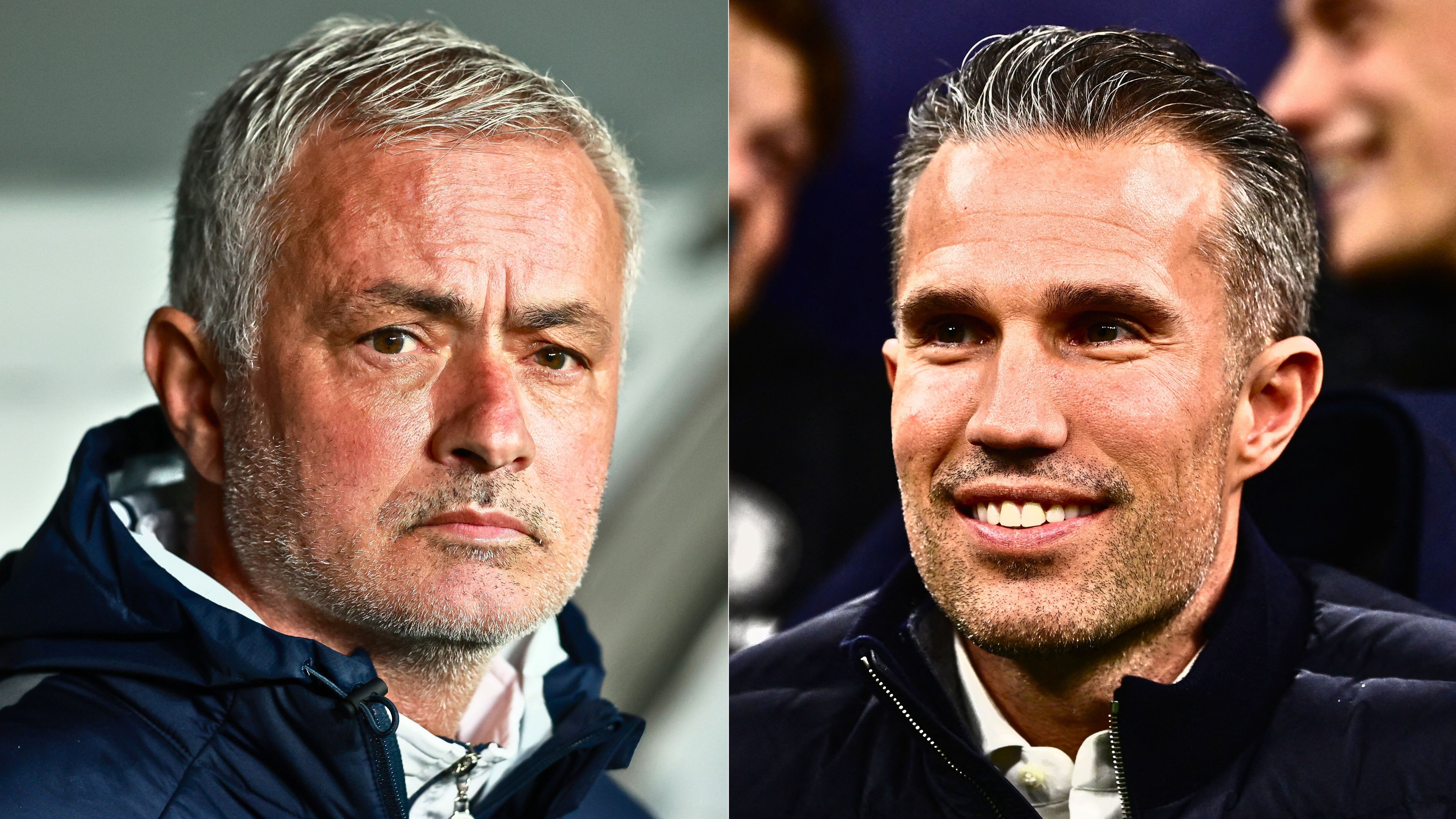 Jose Mourinho Robin van Persie Fenerbahce v Feyenoord