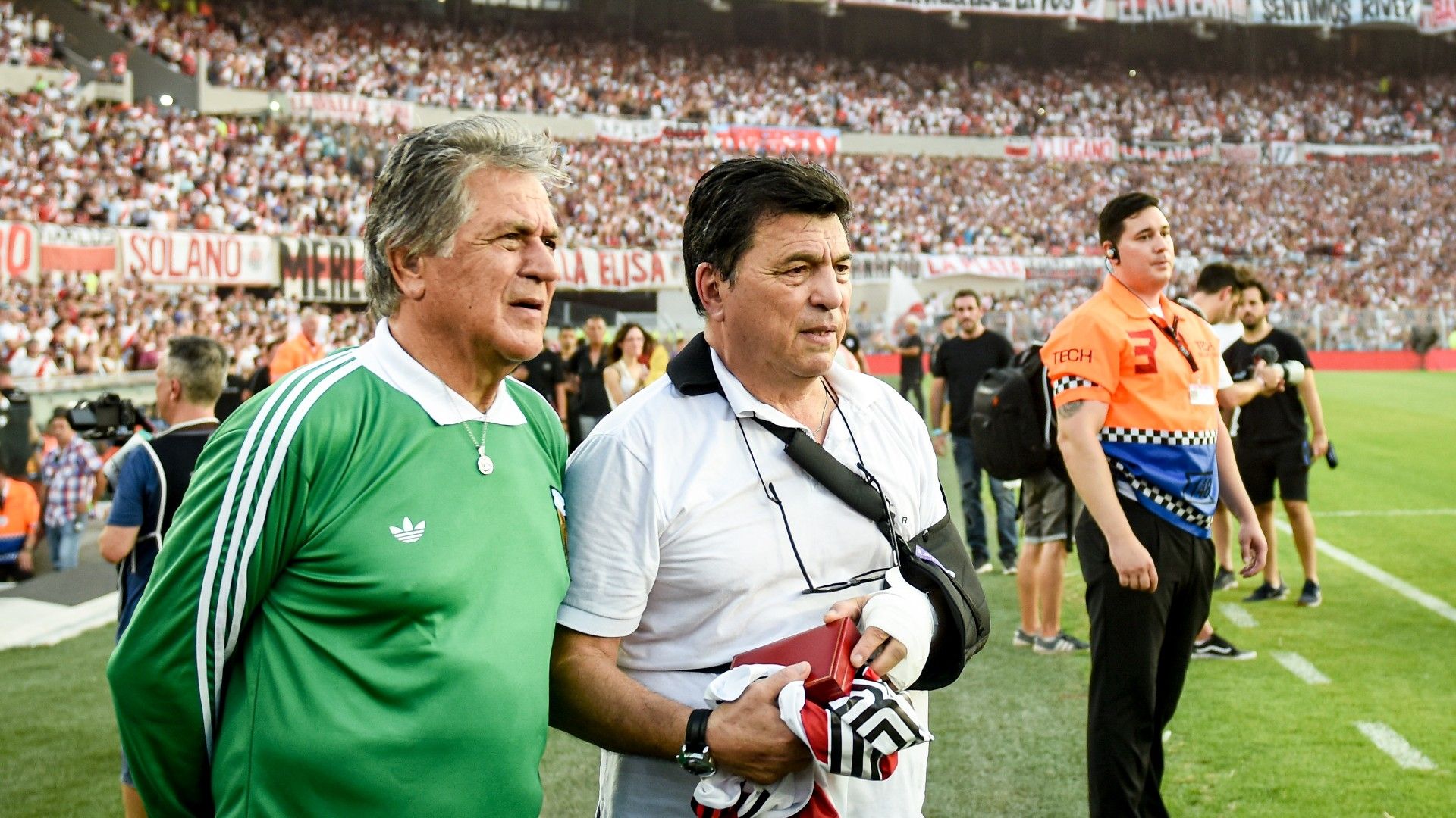 Daniel Passarella Ubaldo Fillol River Homenaje Campeones del Mundo 12022023