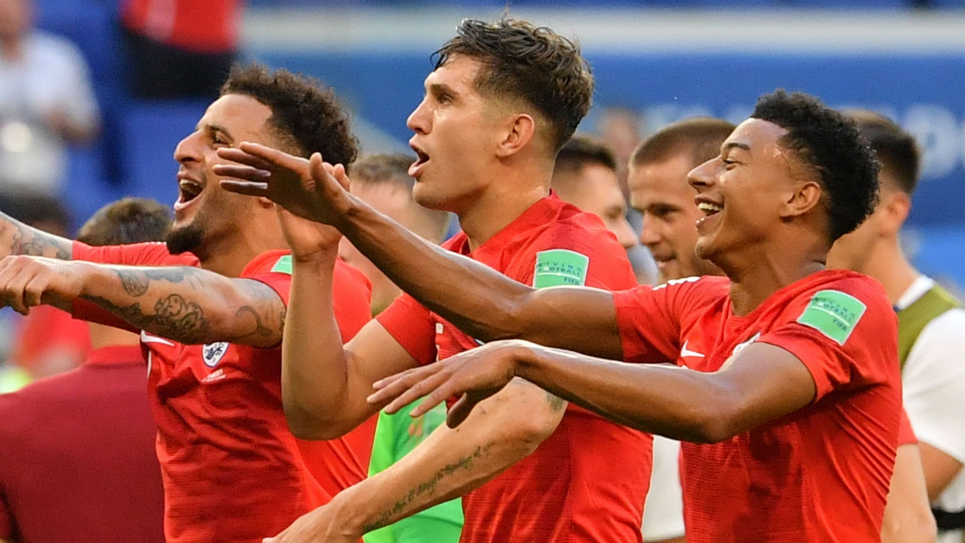 Kyle Walker John Stones Jesse Lingard England World Cup
