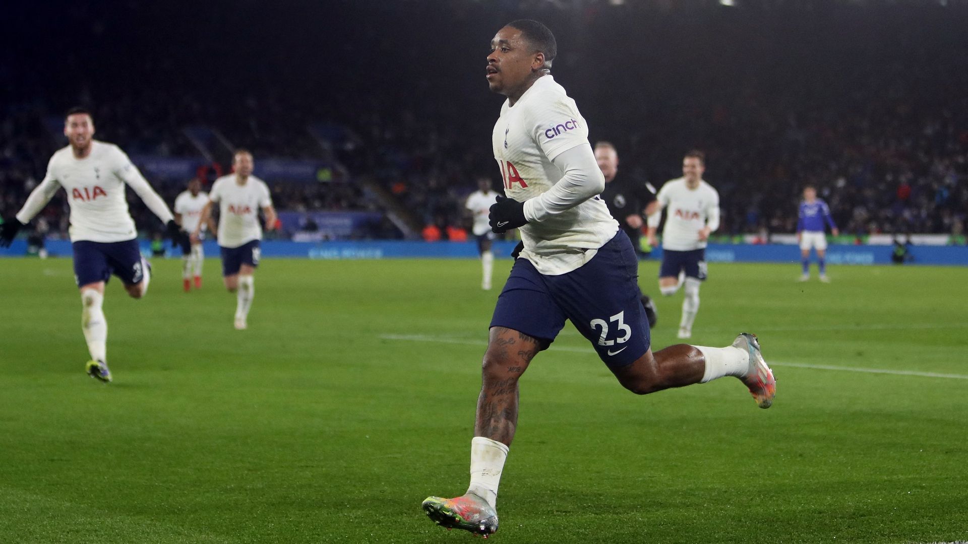 Steven Bergwijn Tottenham Leicester City Premier League 2021-22