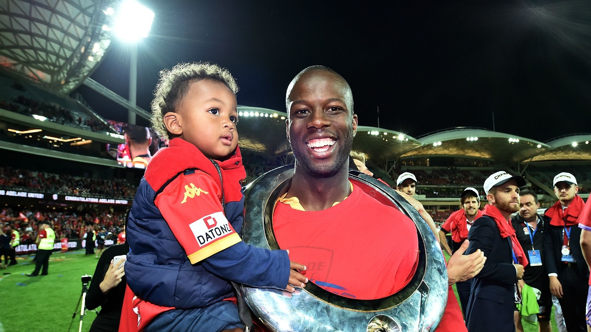 Bruce Djite Adelaide United v Western Sydney Wanderers A-League 01052016