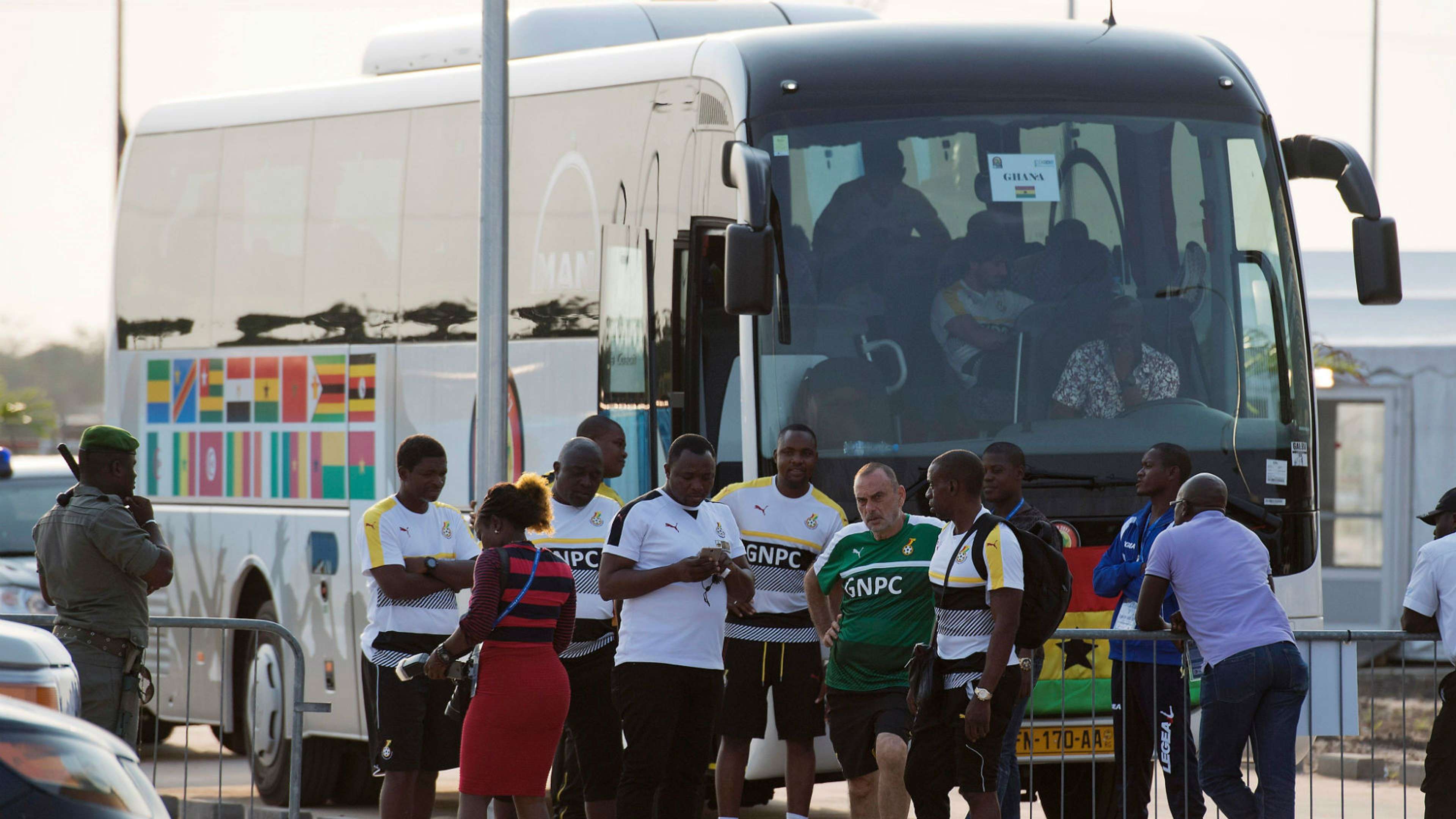 Avram Grant Ghana Team Bus 19012017