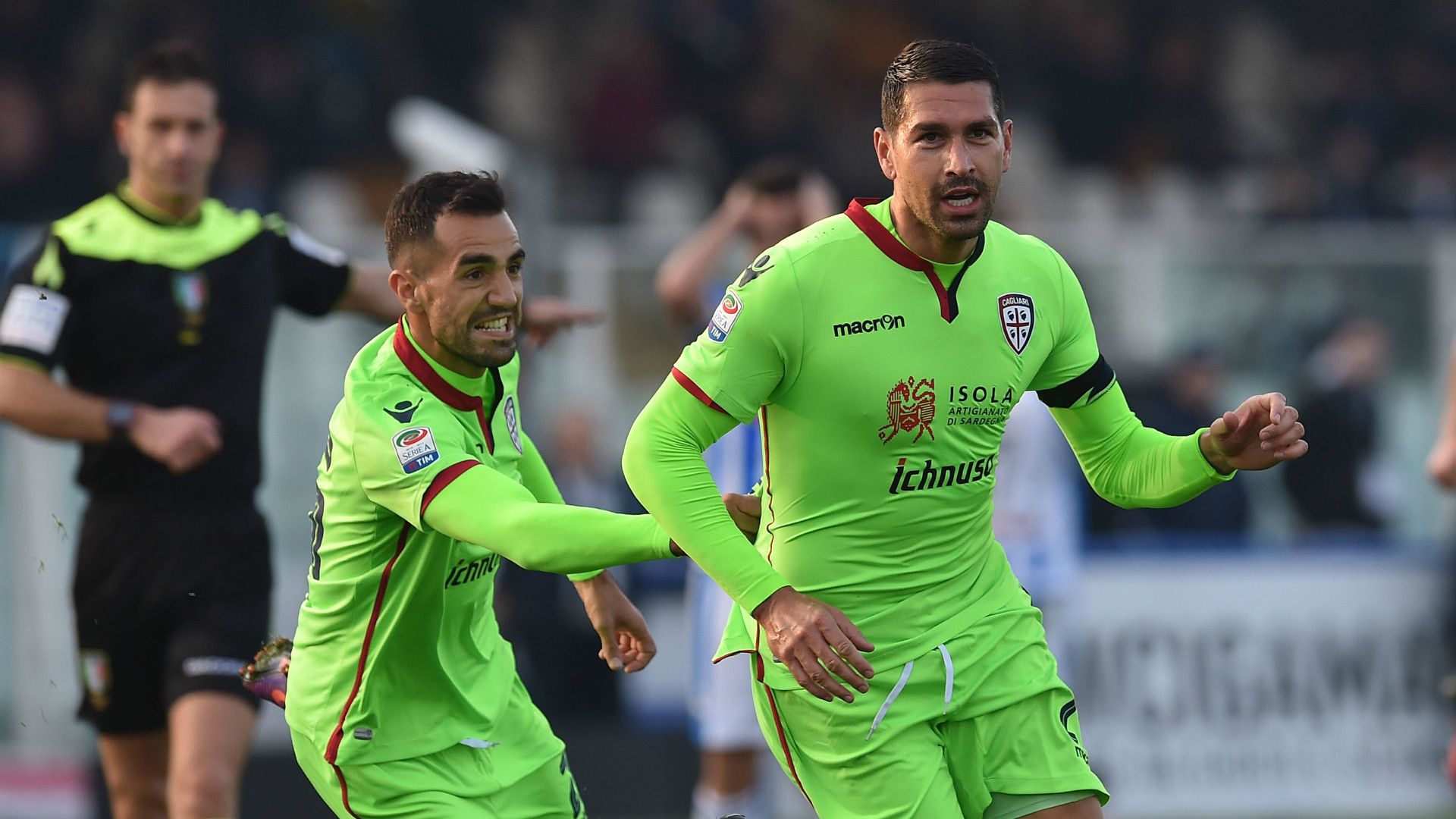 Marco Sau, Marco Borriello, Cagliari, Serie A, 12/04/2016