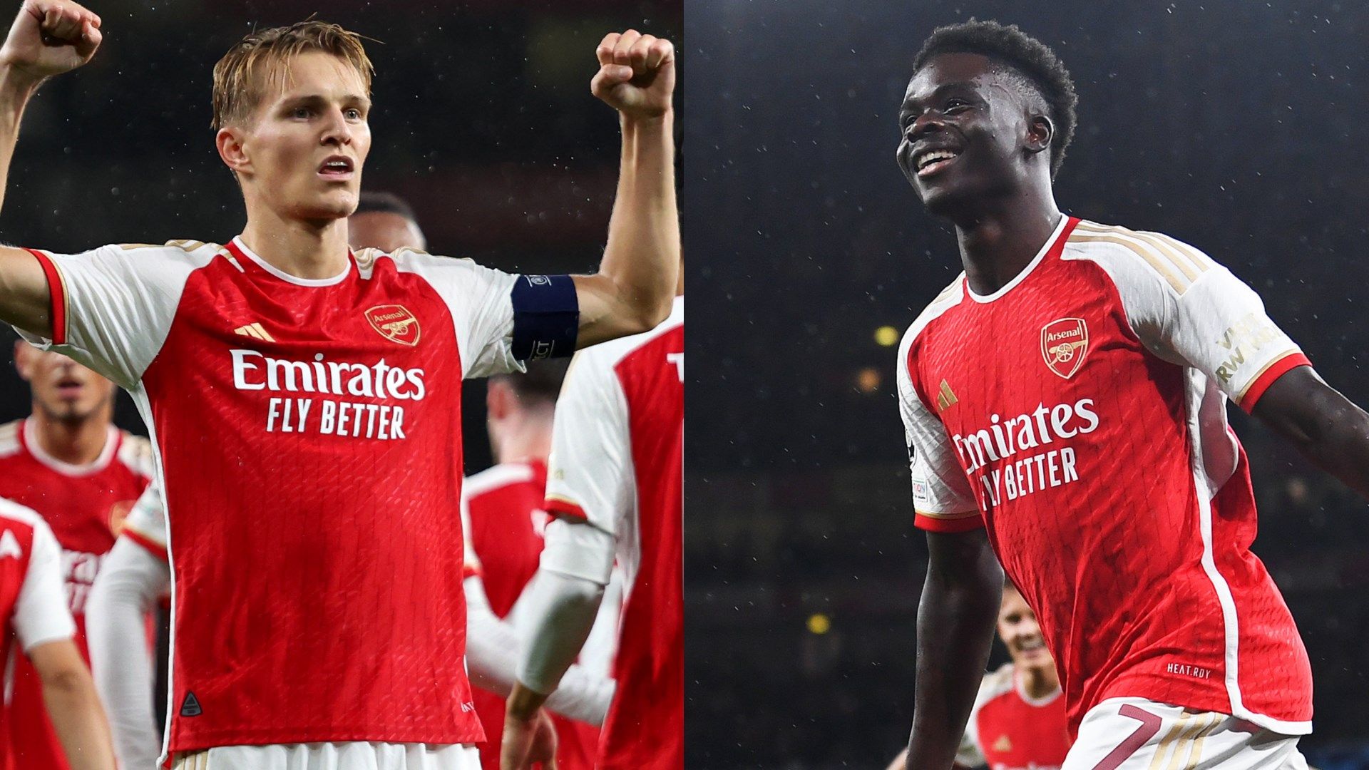GFX Info Martin Odegaard Bukayo Saka