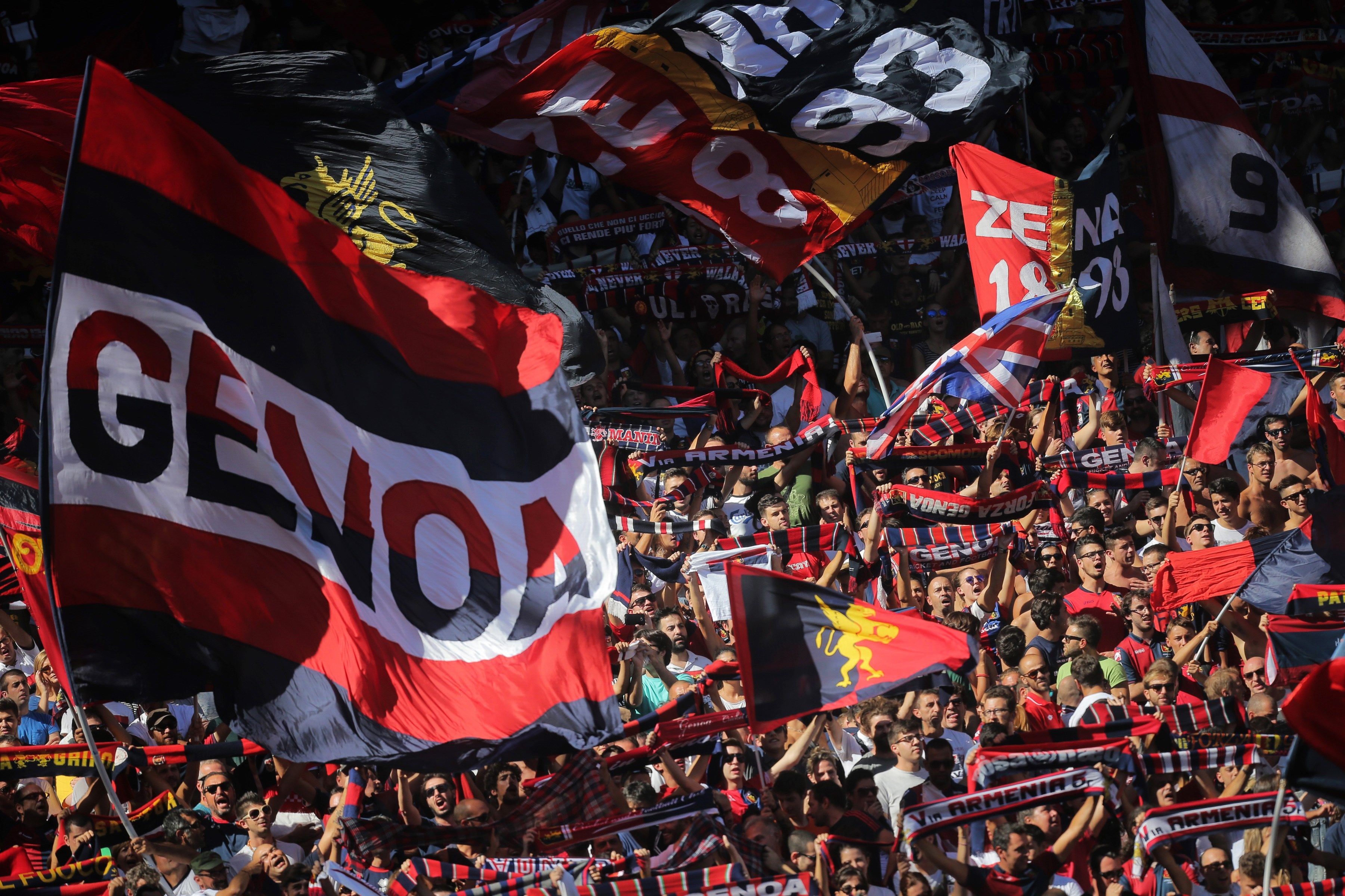 Genoa fans Serie A