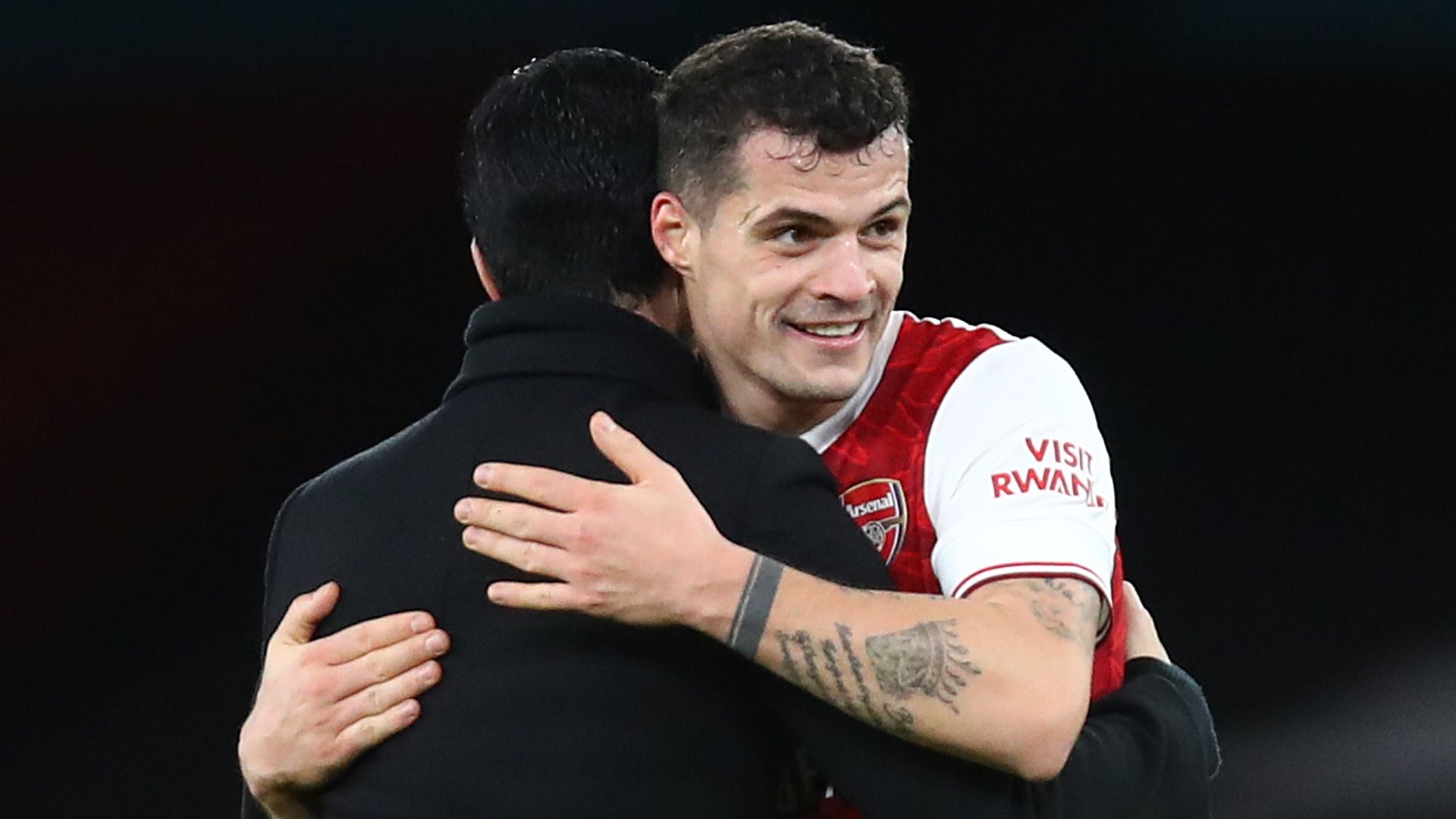 Granit Xhaka Mikel Arteta Arsenal 2020-21