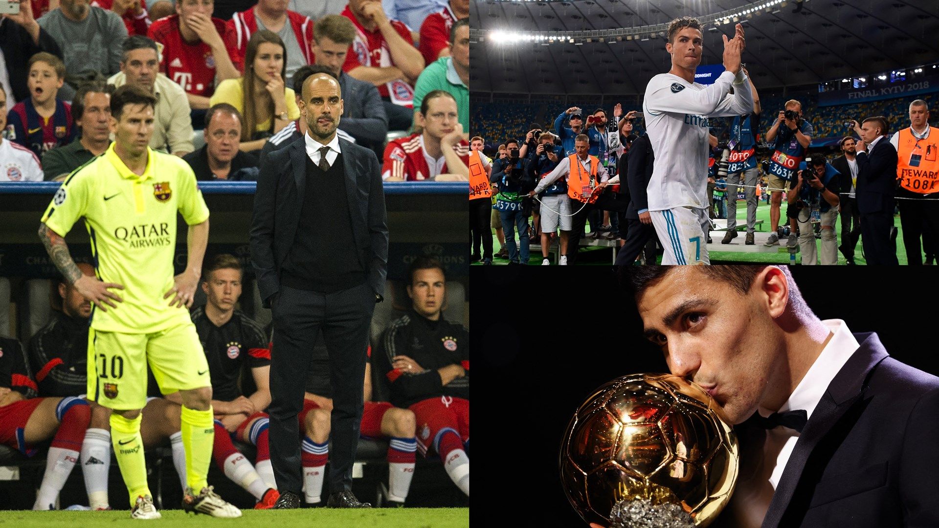 Guardiola Messi Ronaldo Rodri