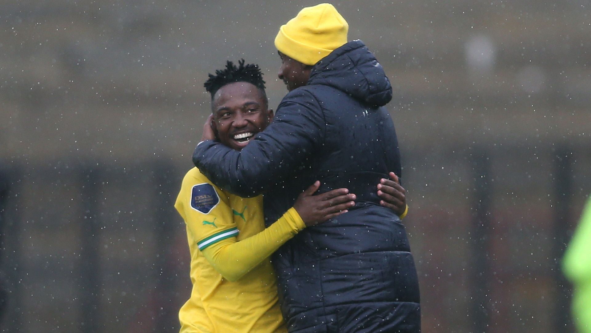 Cassius Mailula & Rhulani Mokwena of Mamelodi Sundowns