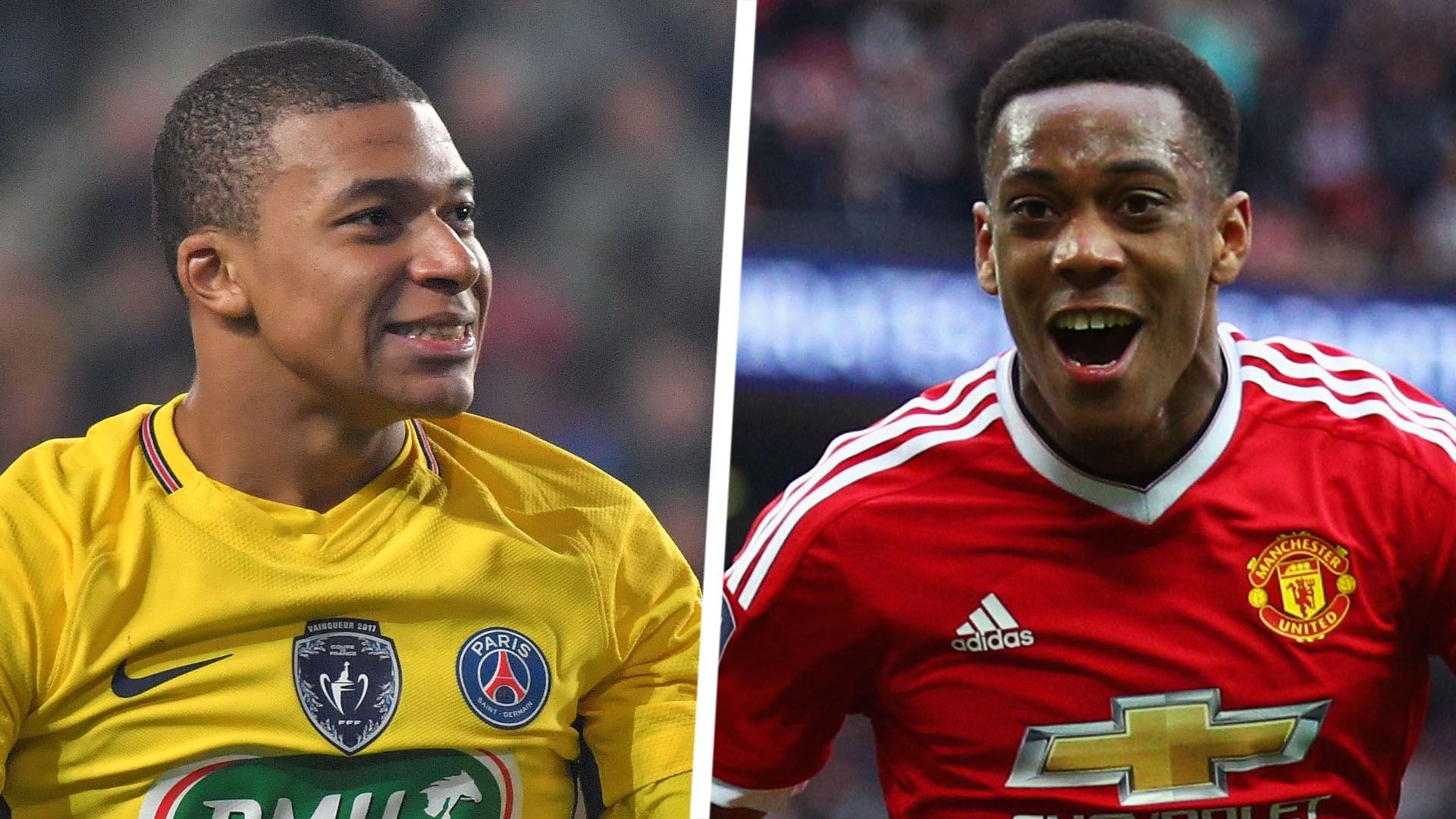 Kylian Mbappe Anthony Martial Split