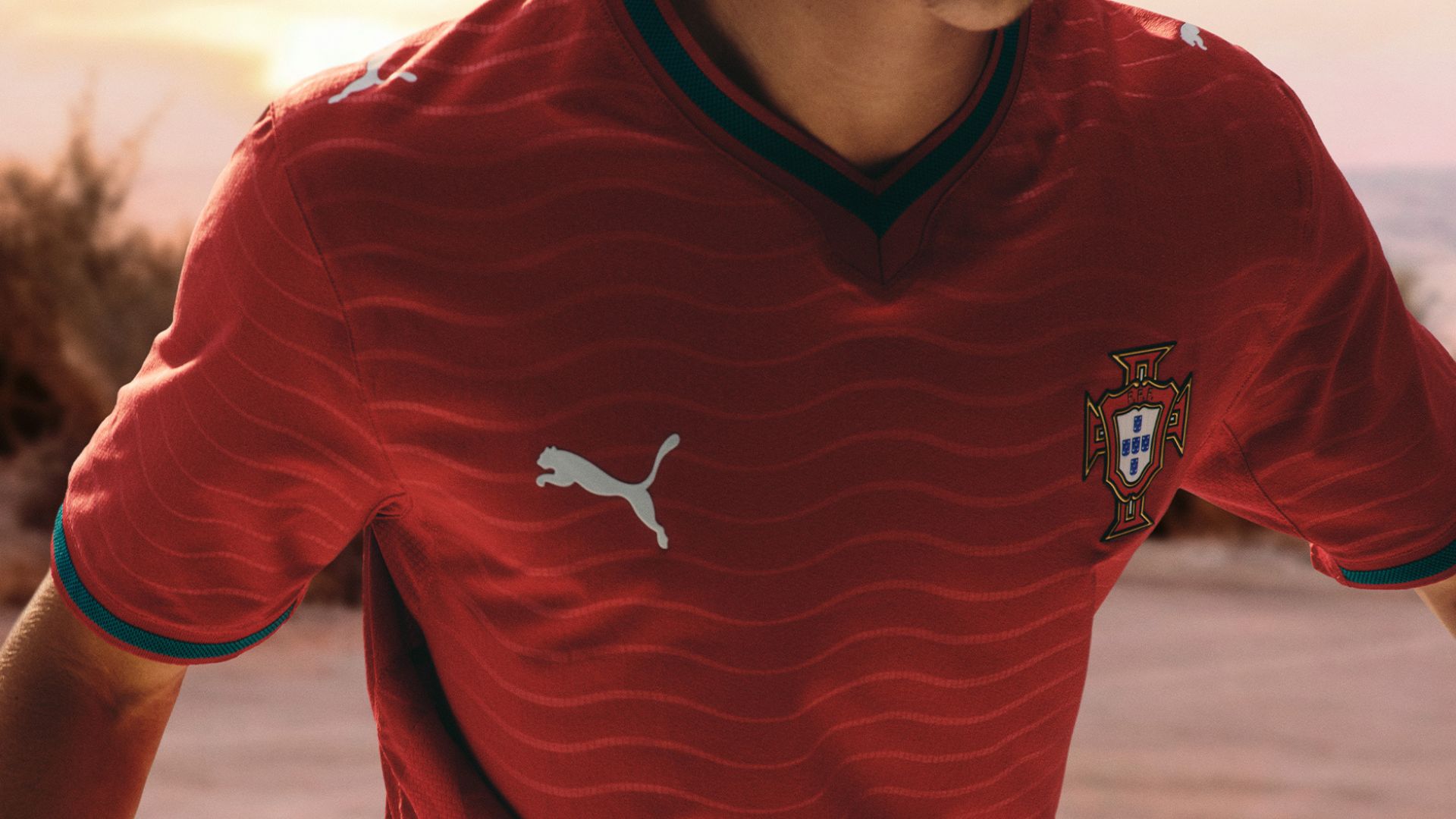Portugal 2026 World Cup home kit close up