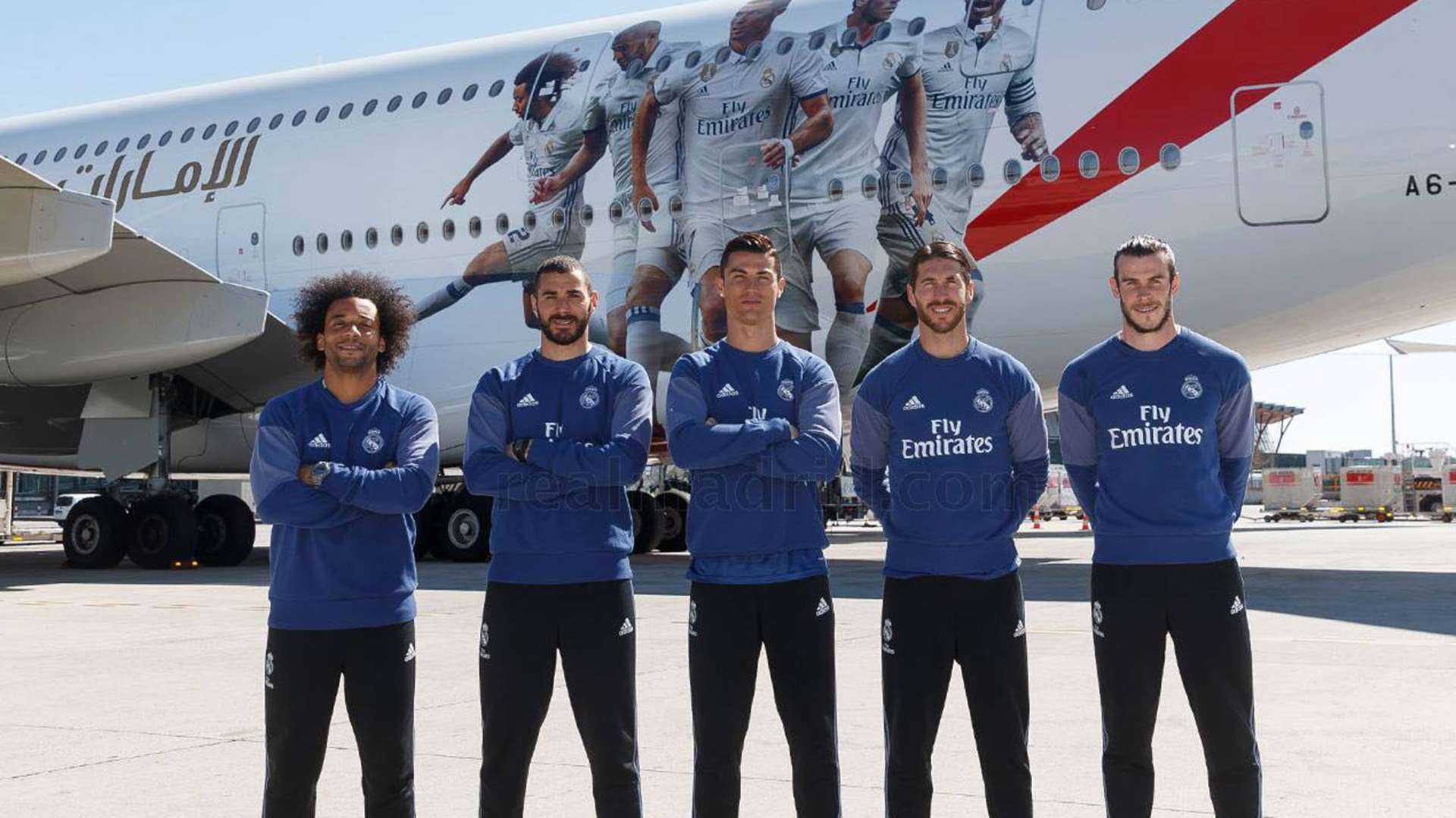 New Real Madrid Fly Emirates airplane 2017