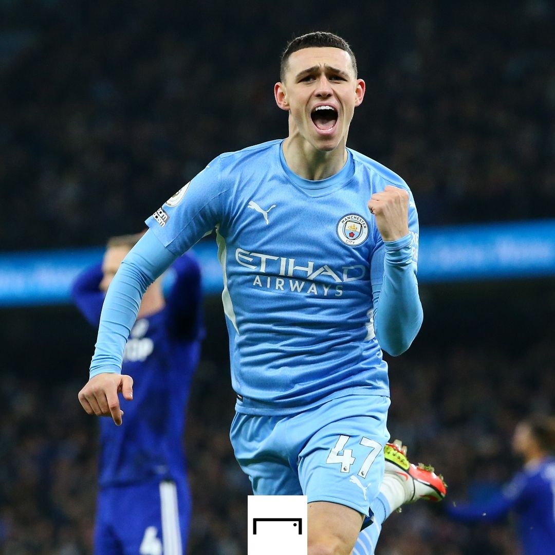 Phil Foden Manchester City Leeds Premier League 2021-22 GFX