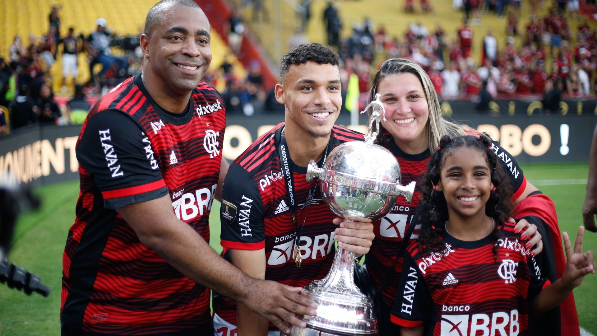 Victor Hugo família Flamengo título Libertadores 2022