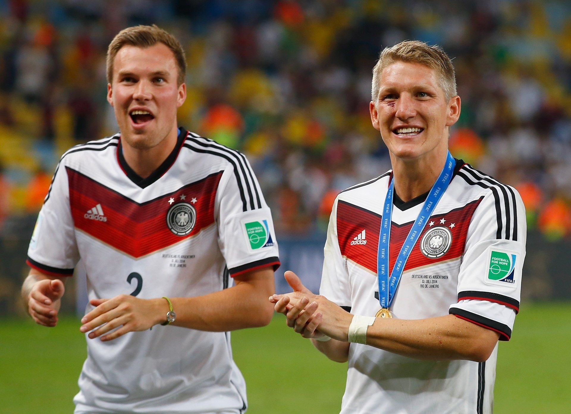 Kevin Großkreutz Bastian Schweinsteiger GERMANY