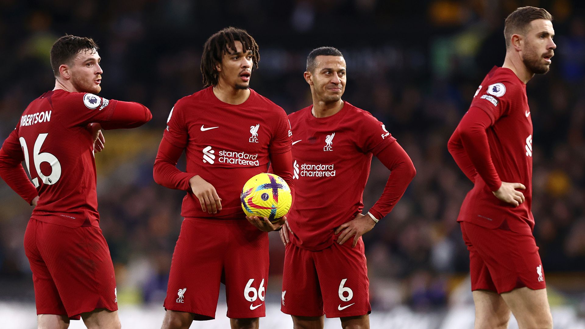 Liverpool Andy Robertson Trent Alexander-Arnold Thiago Jordan Henderson 2022-23