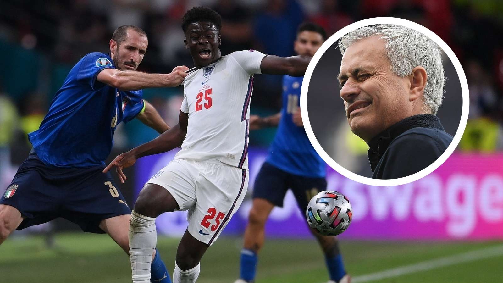 Jose Mourinho Giorgio Chiellini Bukayo Saka