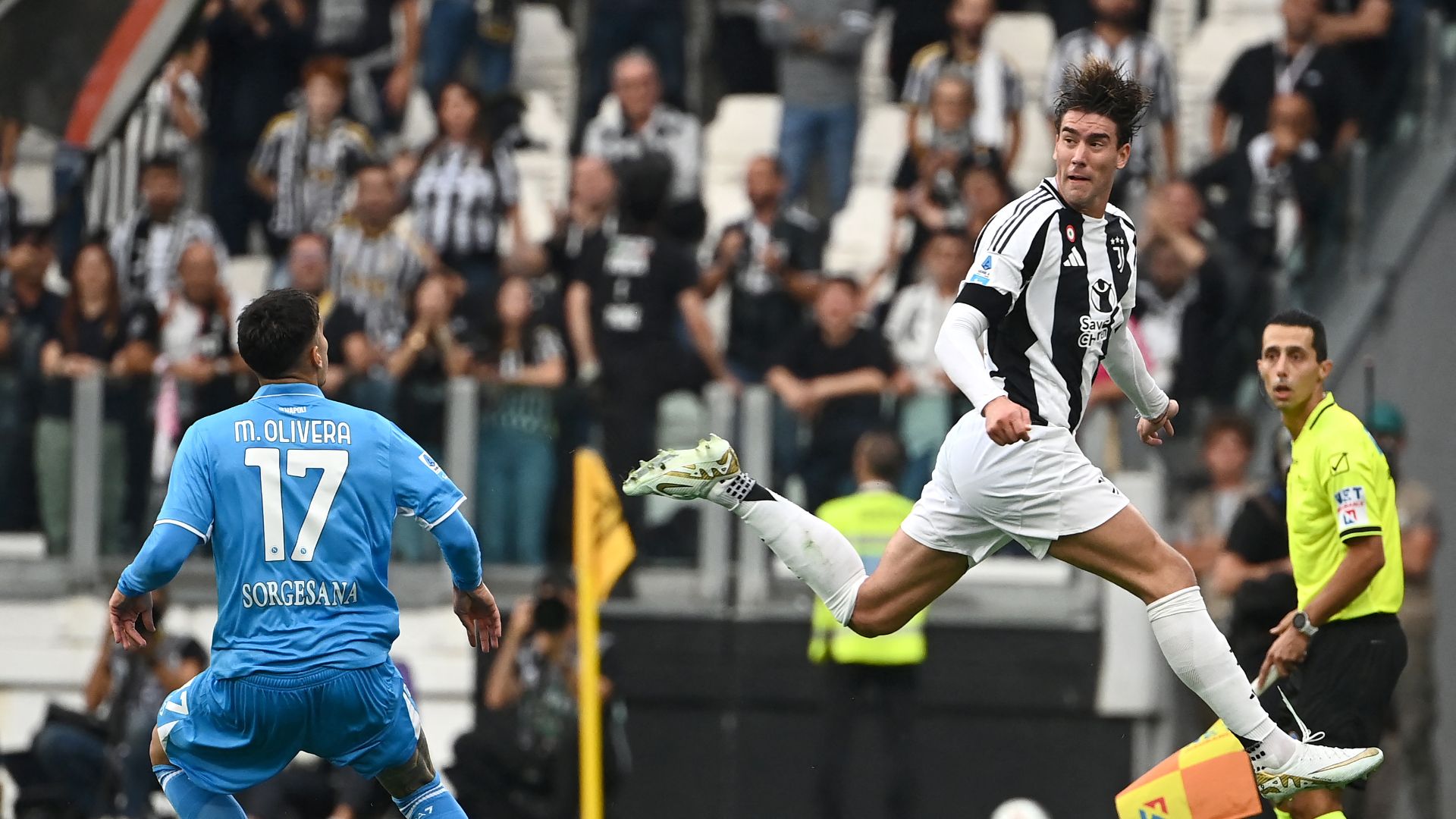 Vlahovic Juve Napoli Serie A