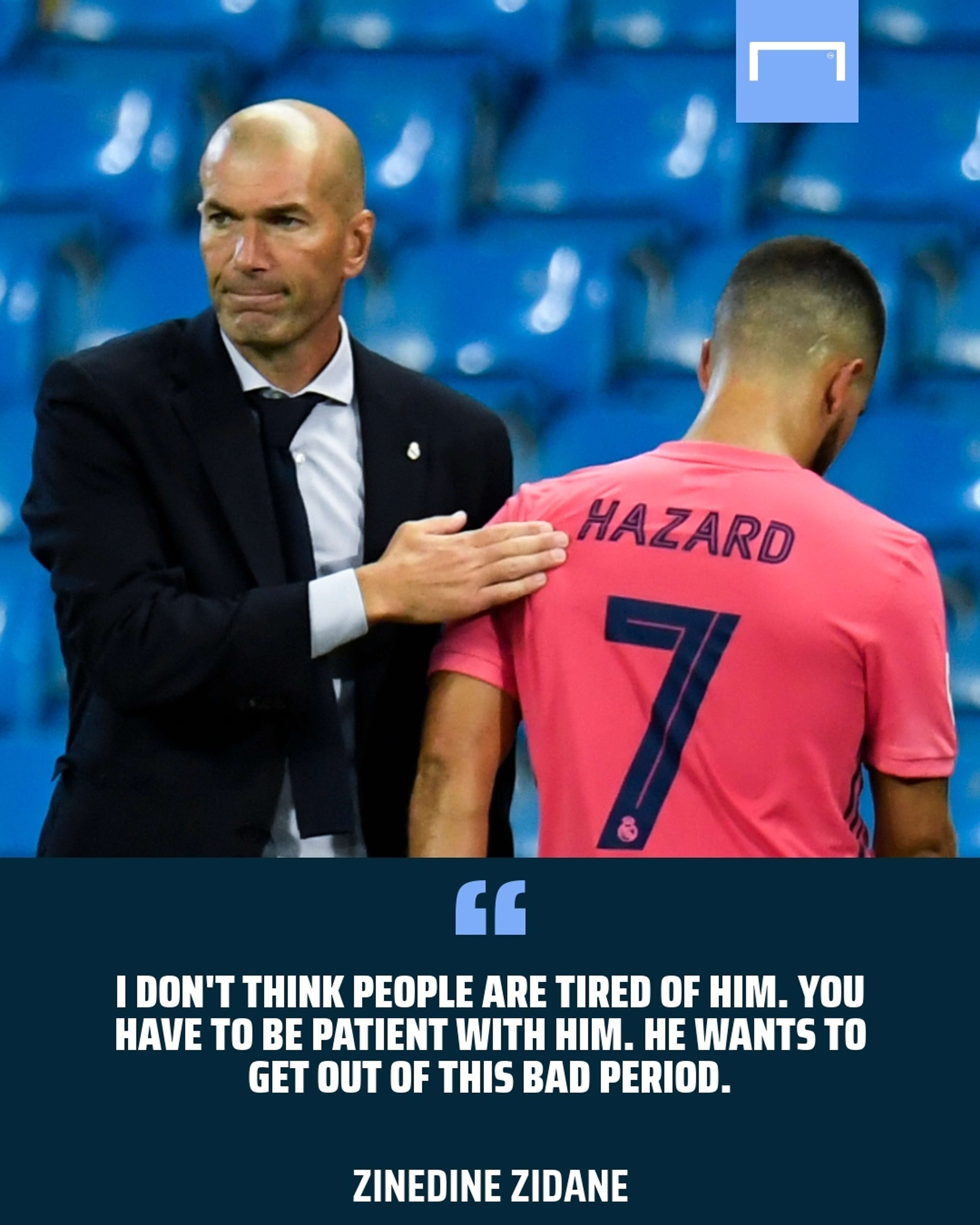 Ede Hazard Zinedine Zidane Real Madrid GFX