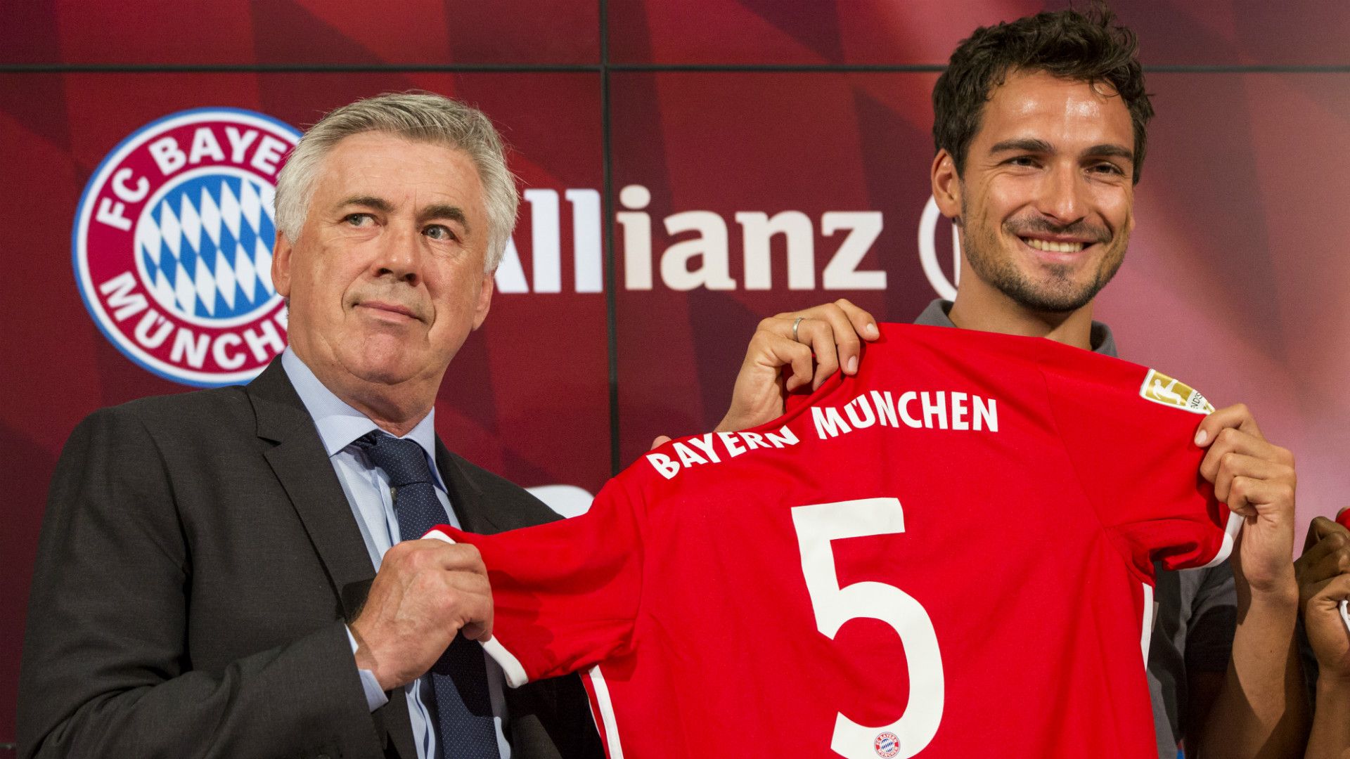 Mats Hummels Carlo Ancelotti FC Bayern München 06082016