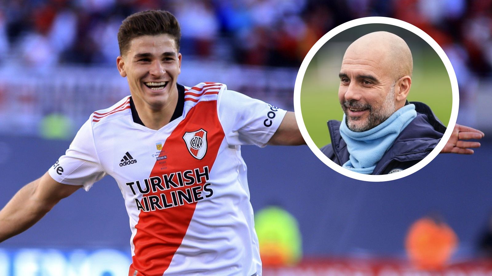 julian alvarez josep guardiola river manchester city