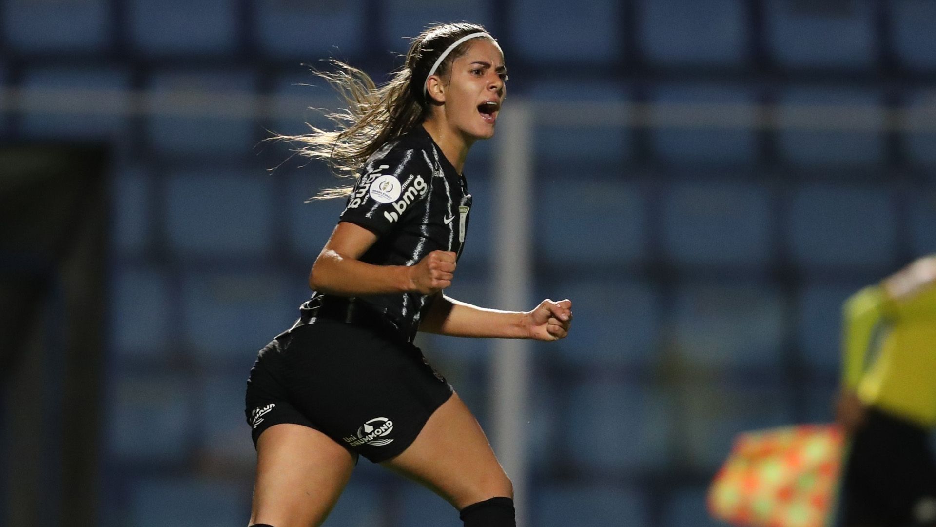 Jheniffer comemora, Avaí/Kindermann x Corinthians, quartas Brasileirão feminino 2021