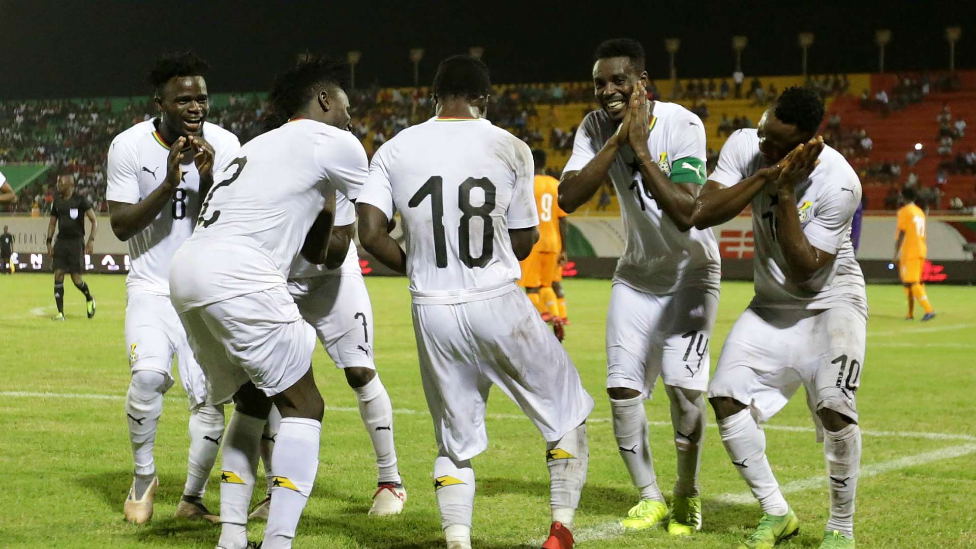 Ghana celebrate at Wafu Cup of Nations