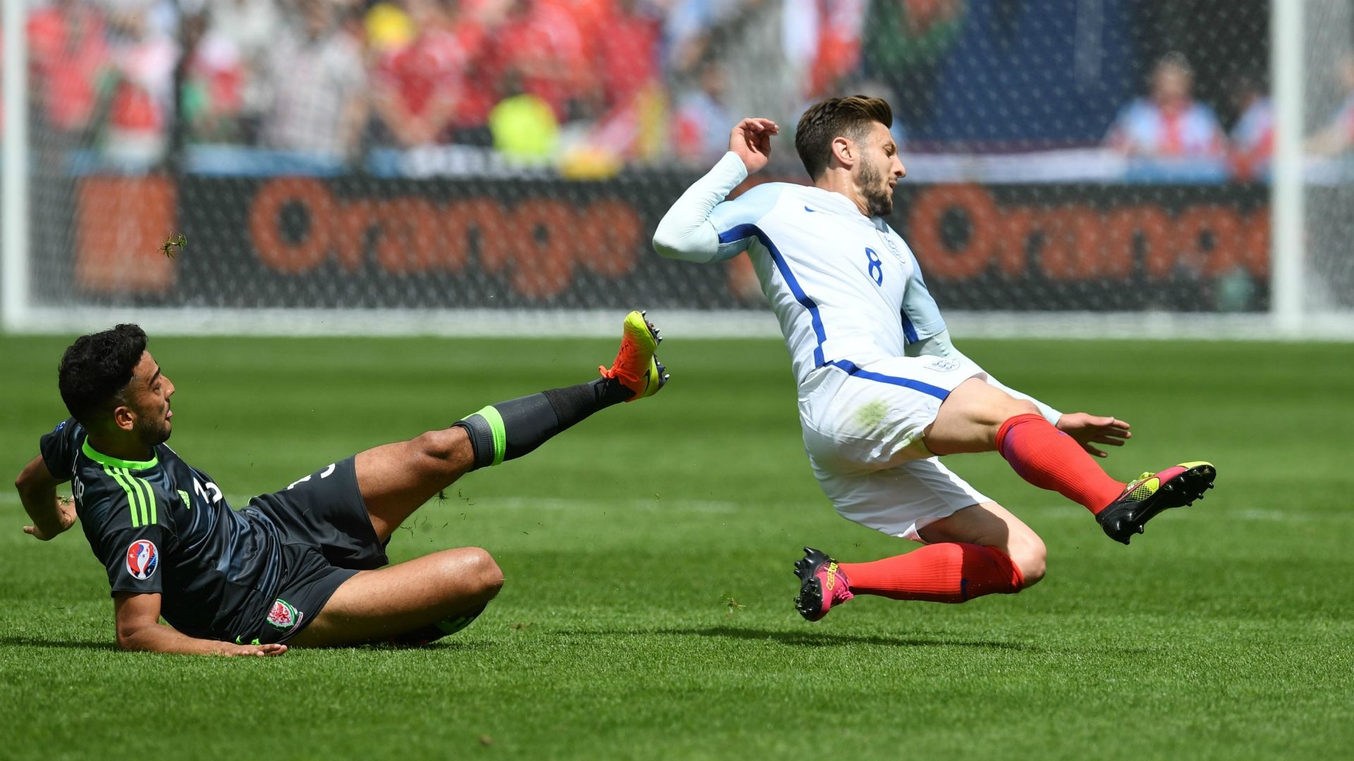 HD Adam Lallana Neil Taylor England Wales Euro 2016
