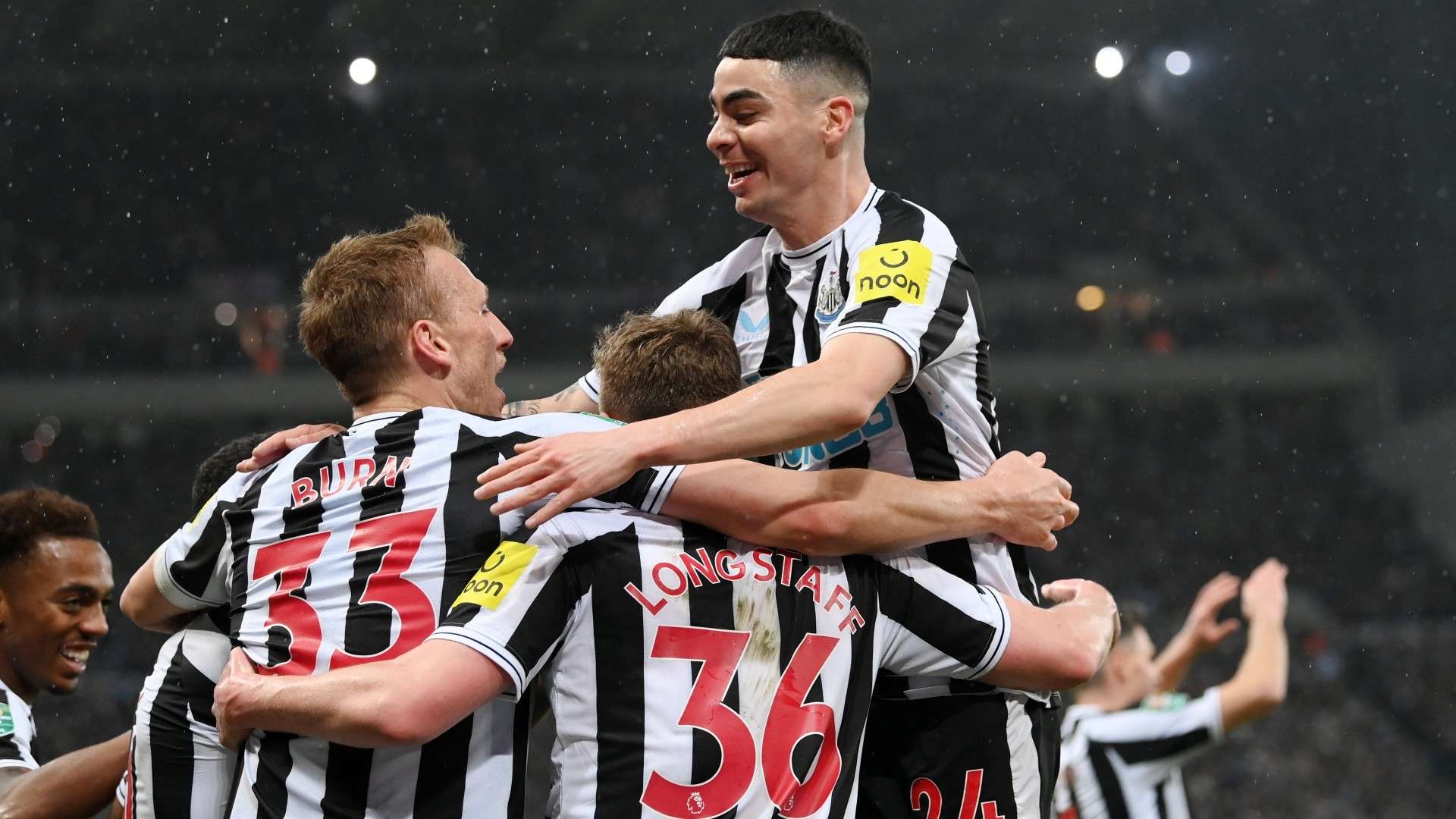 Dan Burn Miguel Almiron Newcastle 2022-23