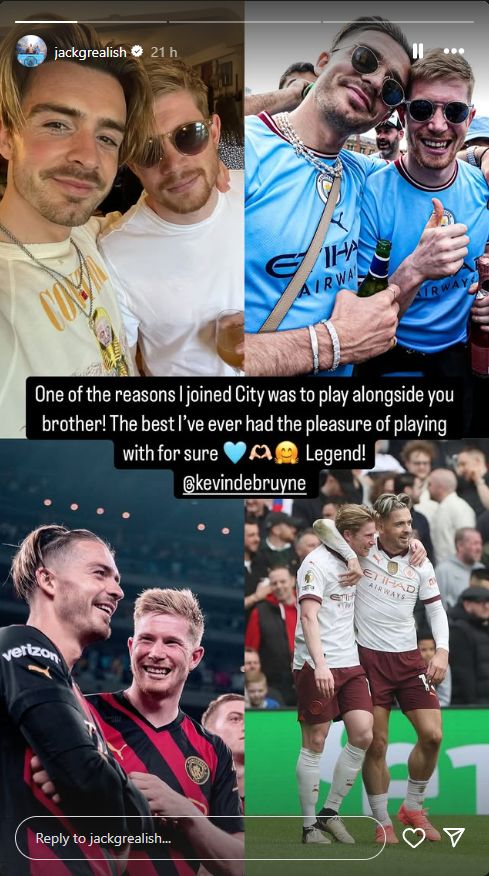 Jack Grealish Kevin De Bruyne 2025