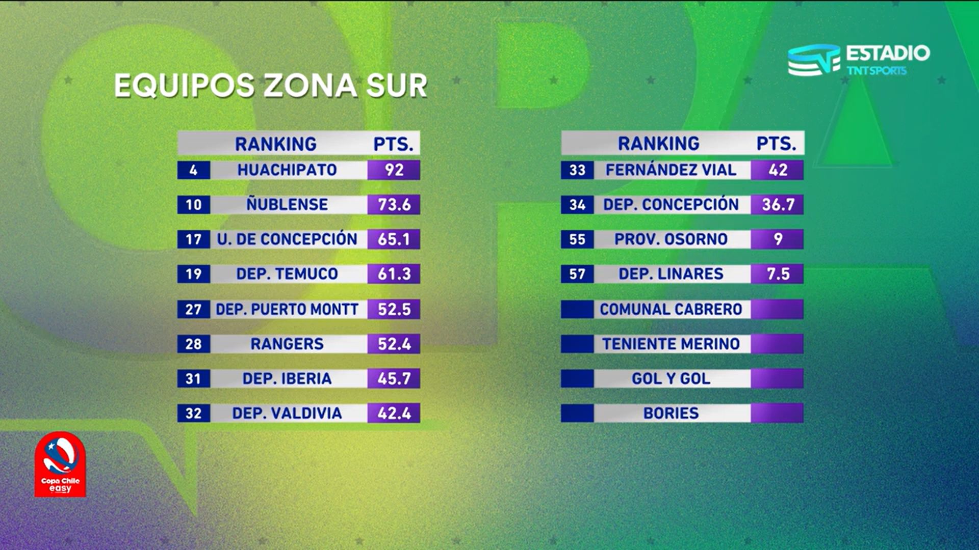 Zona sur Copa Chile 2023
