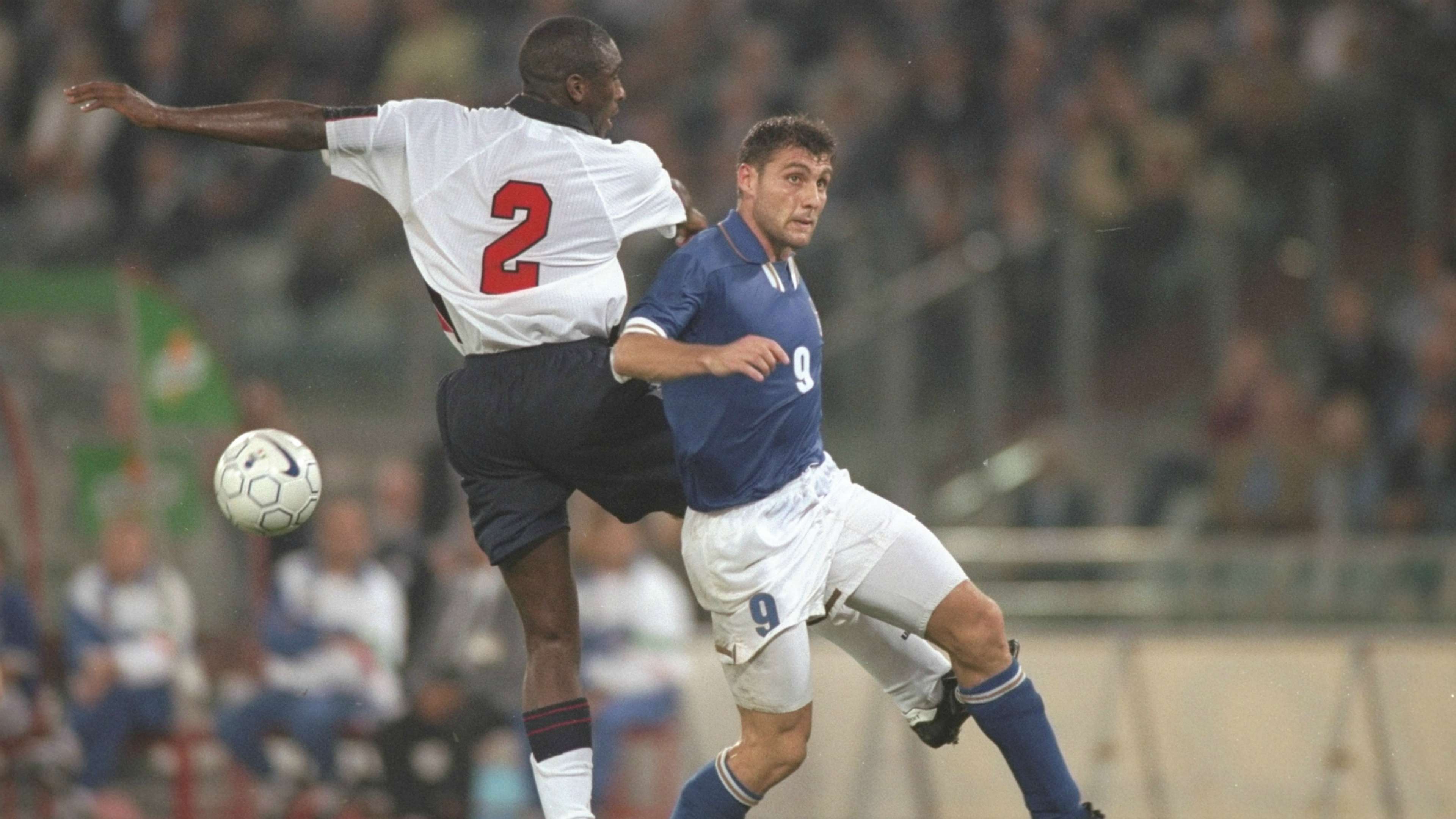 Sol Campbell Christian Vieri Italy England WC Qualifying Europe 10111997