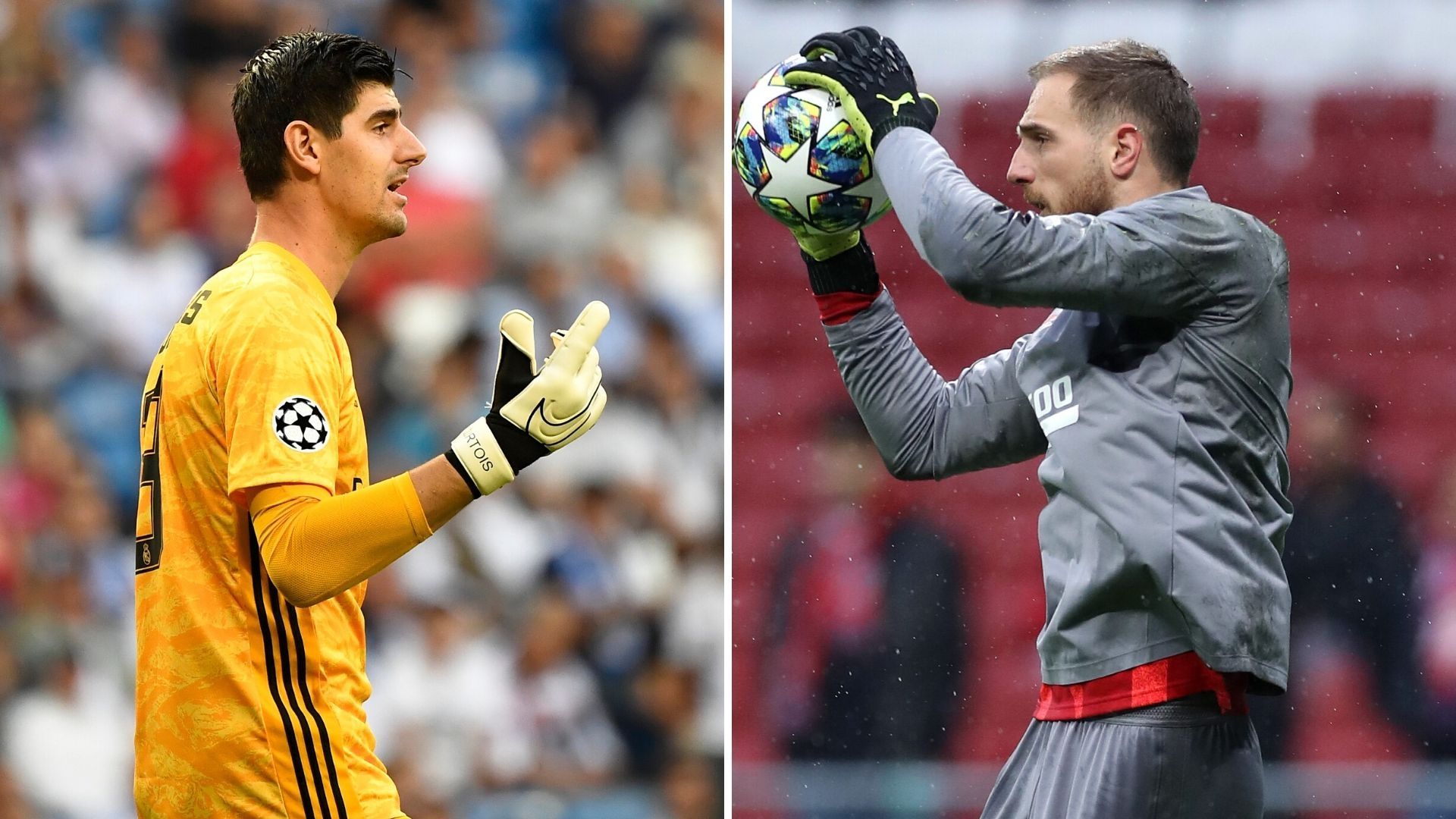 Courtois y Oblak, Real Madrid-Atlético de Madrid