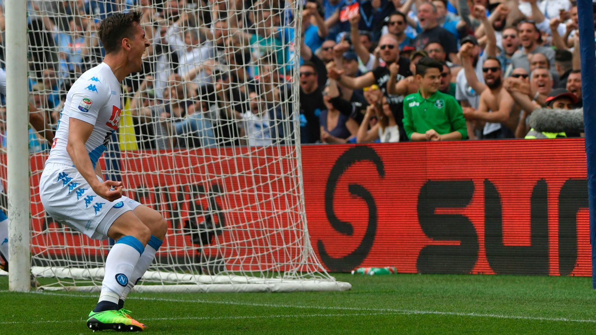 Milik Sassuolo Napoli Serie A